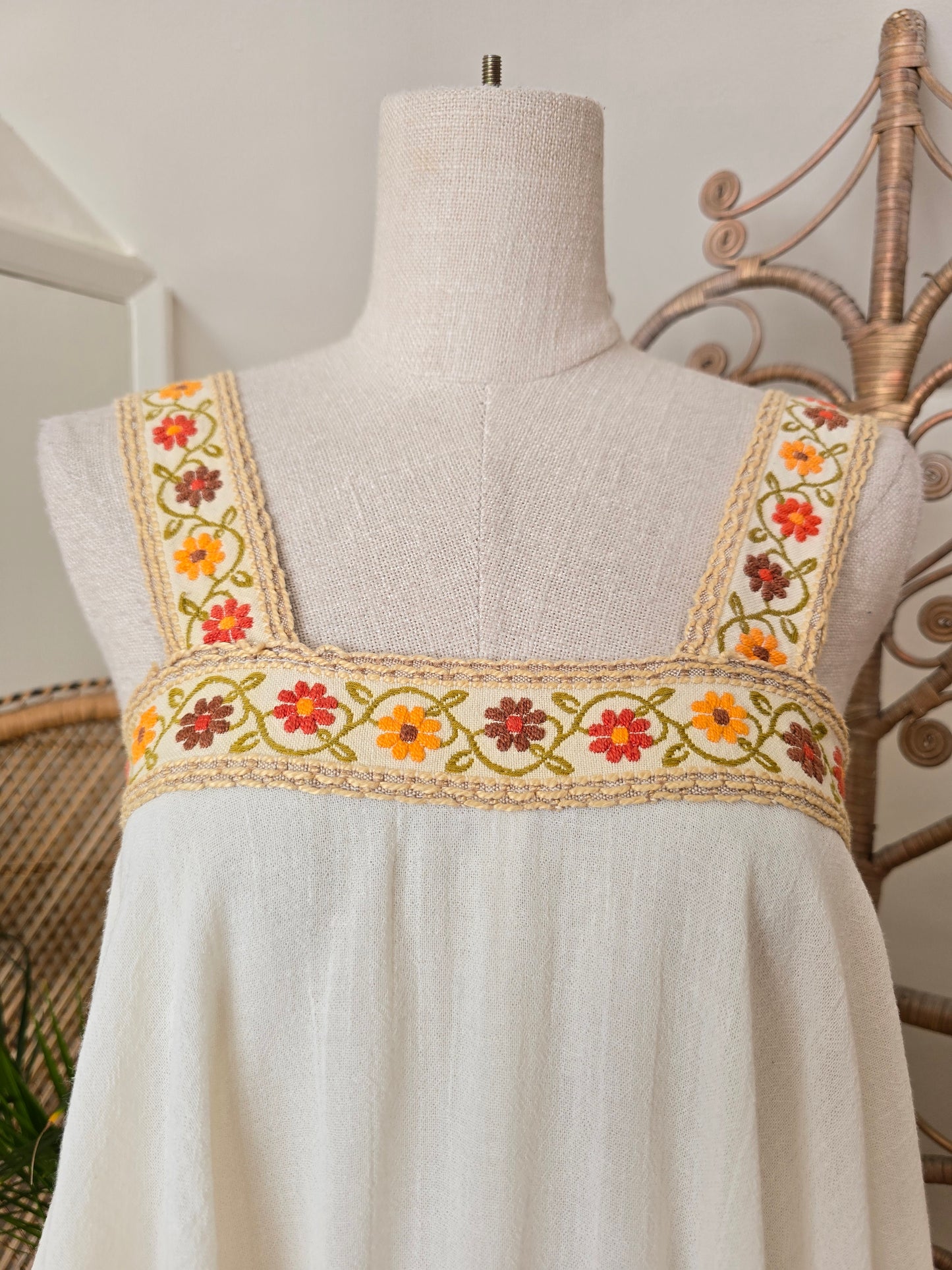 Vintage Mr Darren cheesecloth dress XS