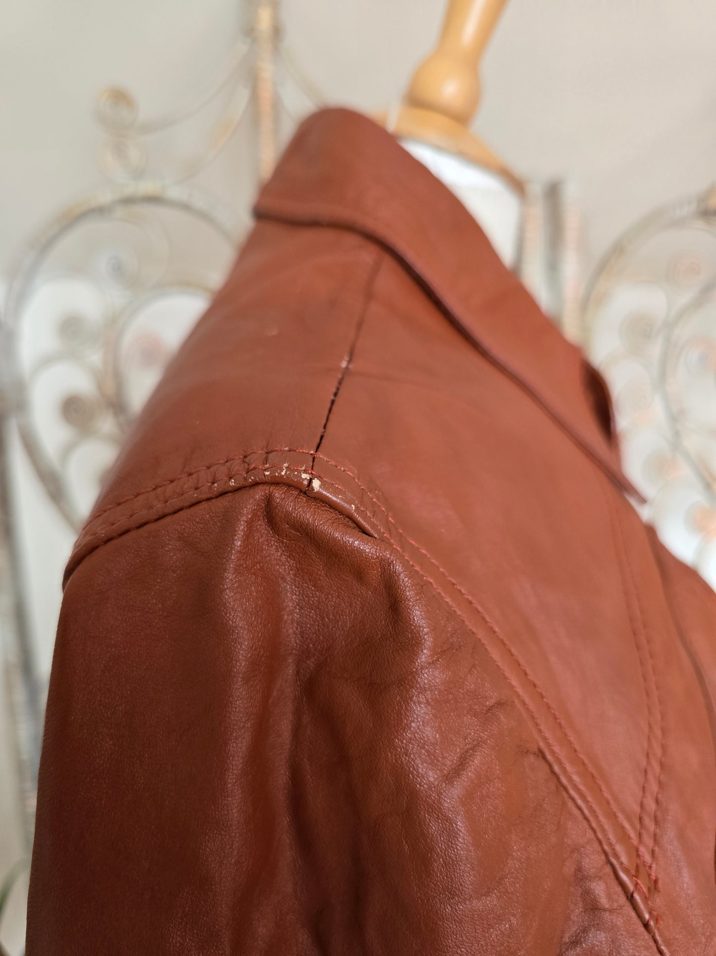 Vintage 60s leather jacket unisex