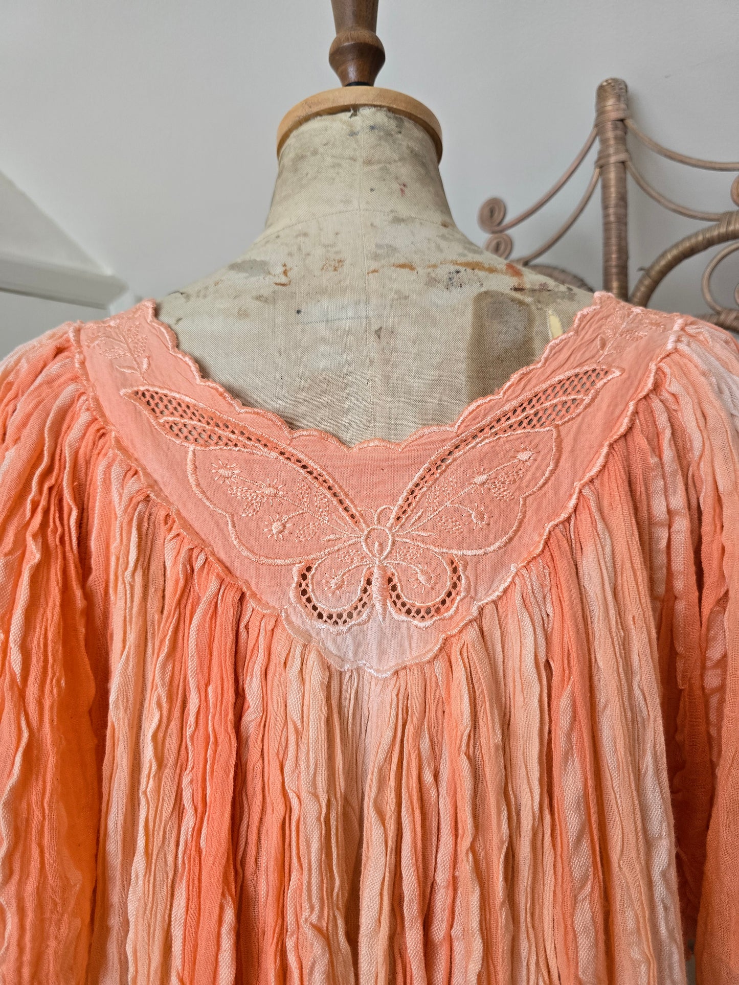 Vintage Max Morgan greek smock dress