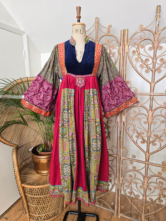 Vintage patchwork dress