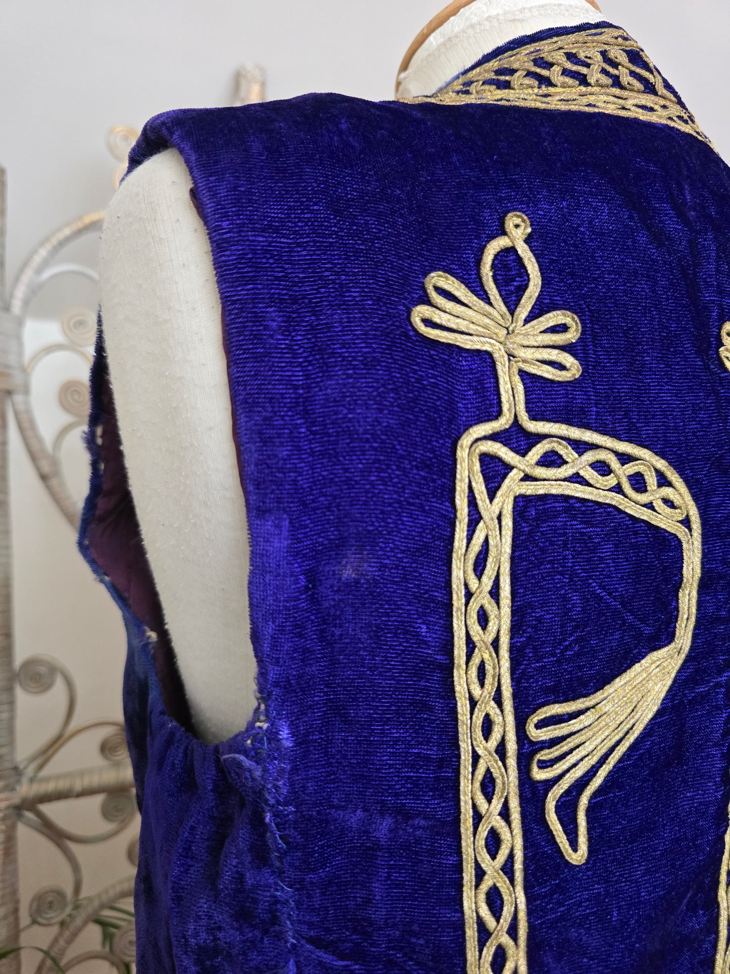 Vintage Antique velvet waistcoat