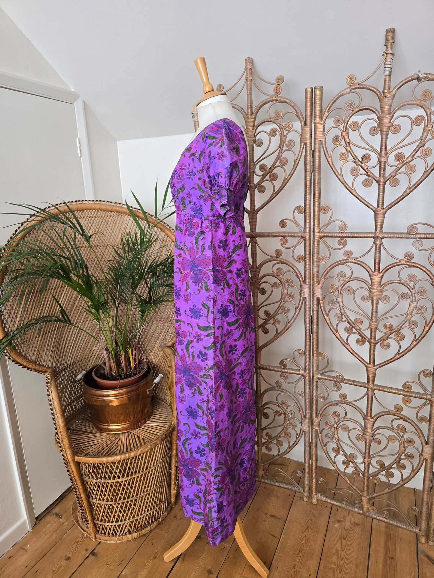 Vintage raw silk dress