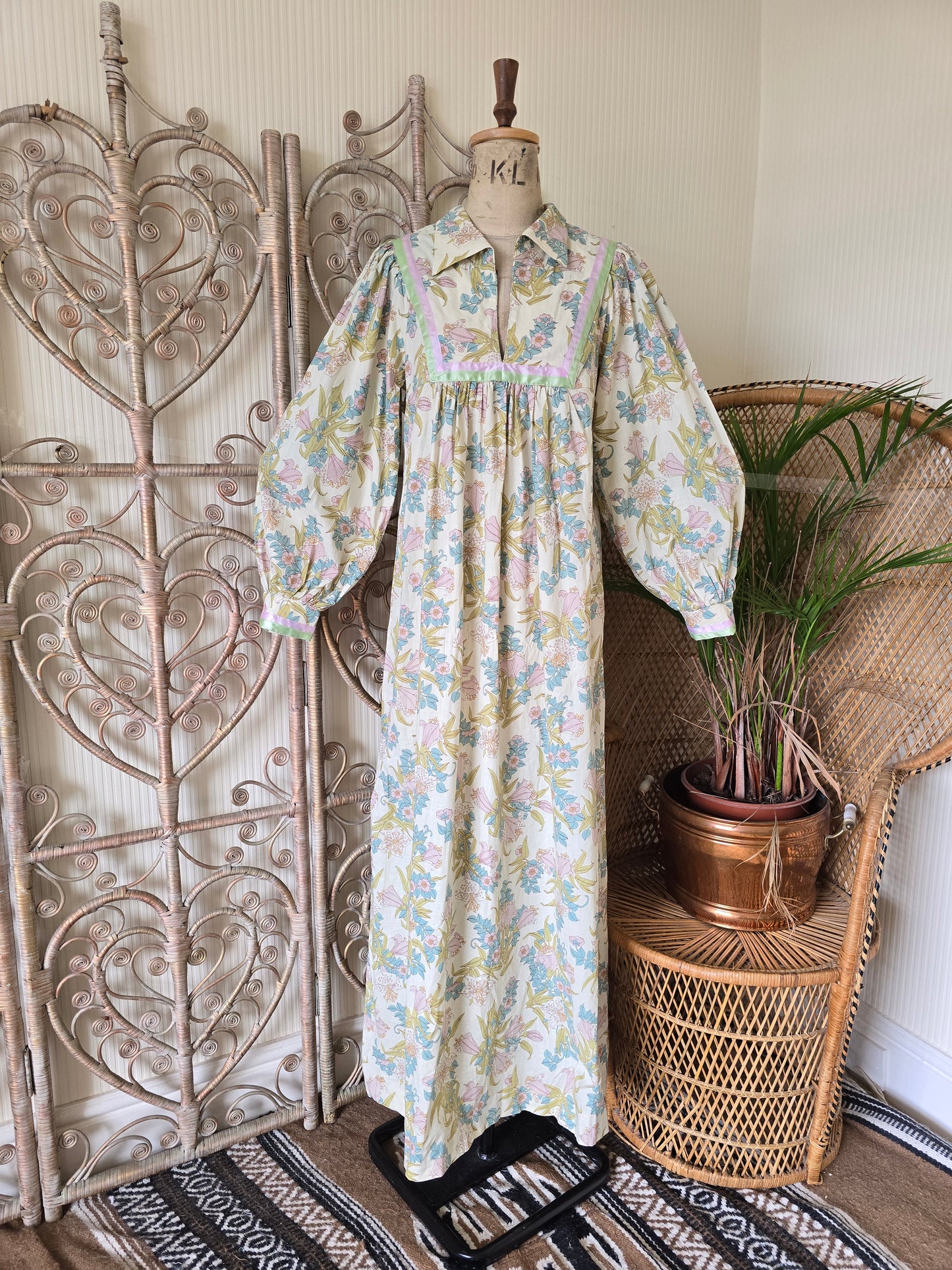Vintage 70s Samuel Sherman maxi dress