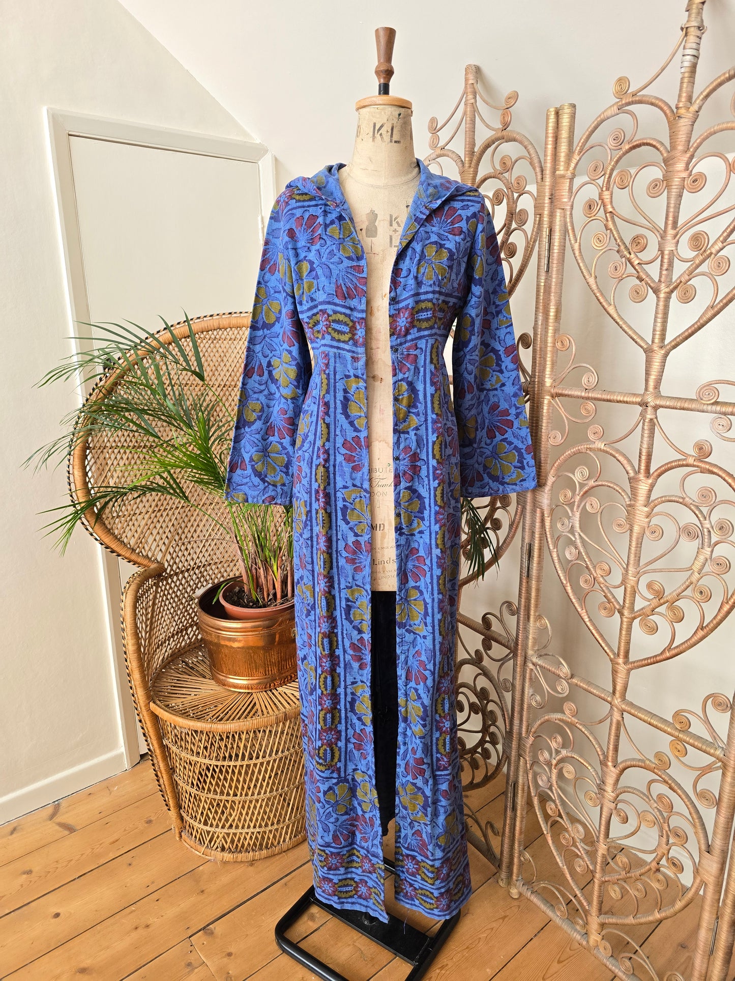 Vintage Indian cotton jacket dress