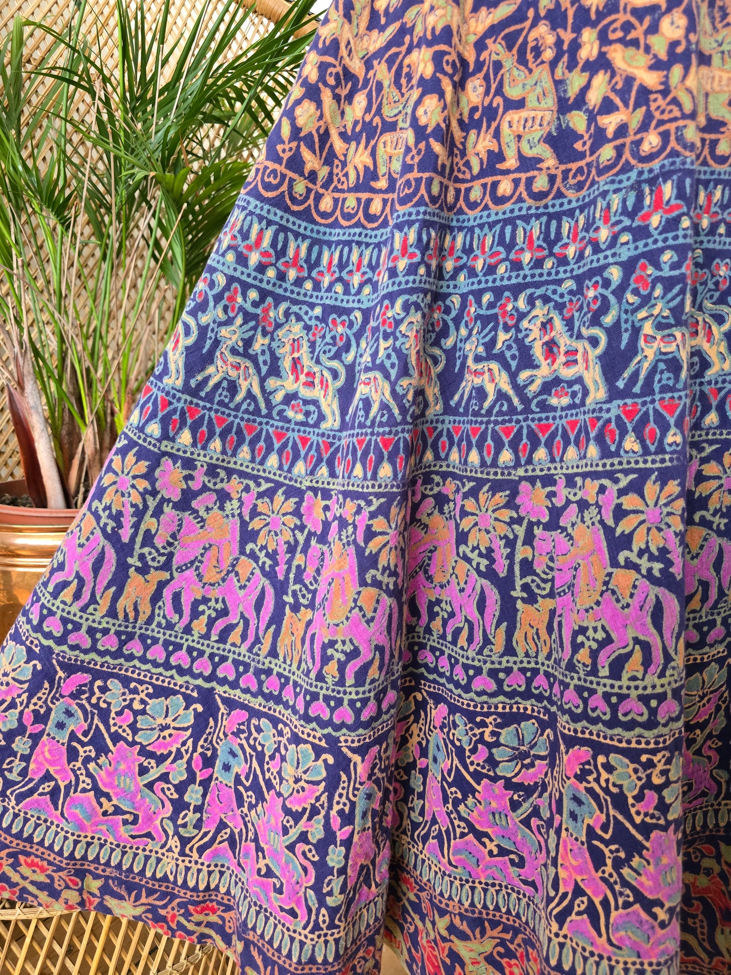 Vintage india Imports of Rhode Islands Indian maxi skirt
