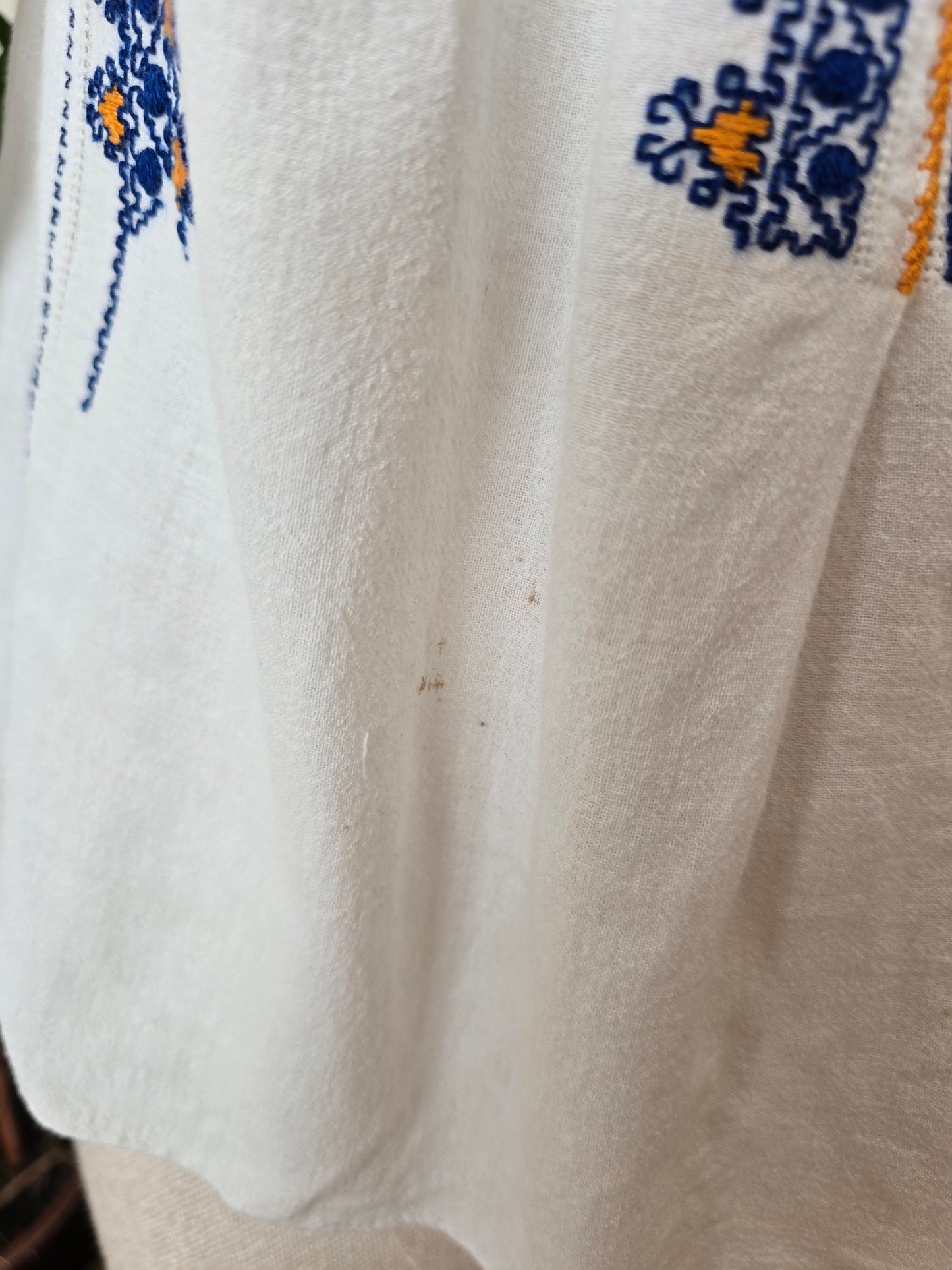 Vintage cotton Romanian blouse