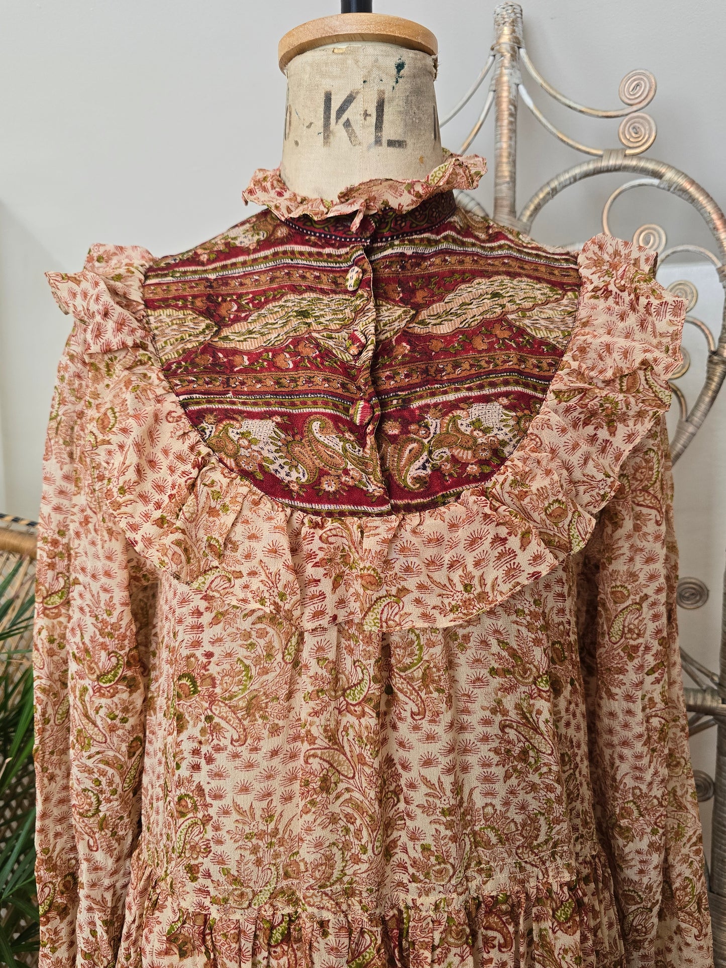 Vintage silk Indian dress