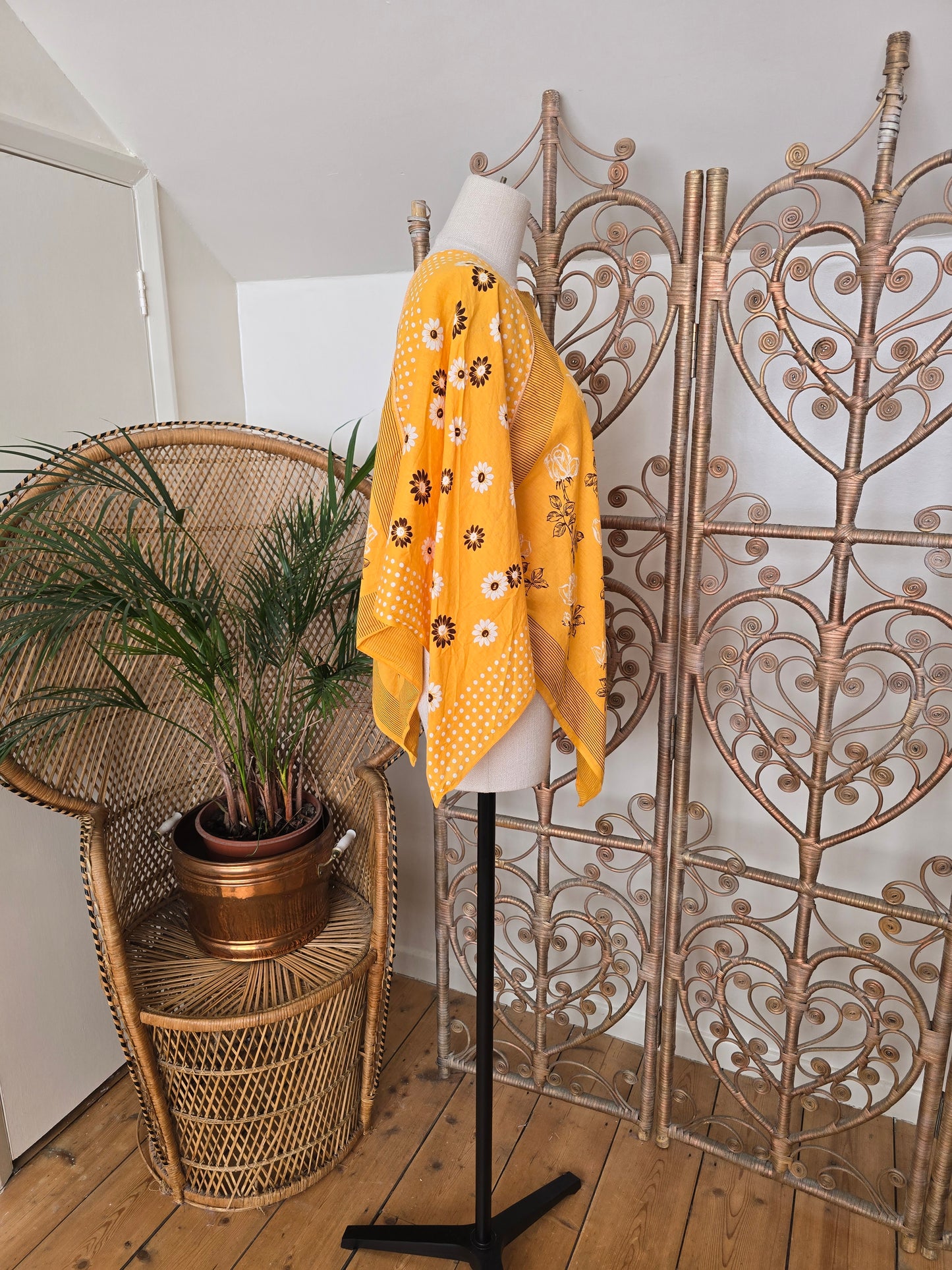 Vintage style handkerchief blouse tunic