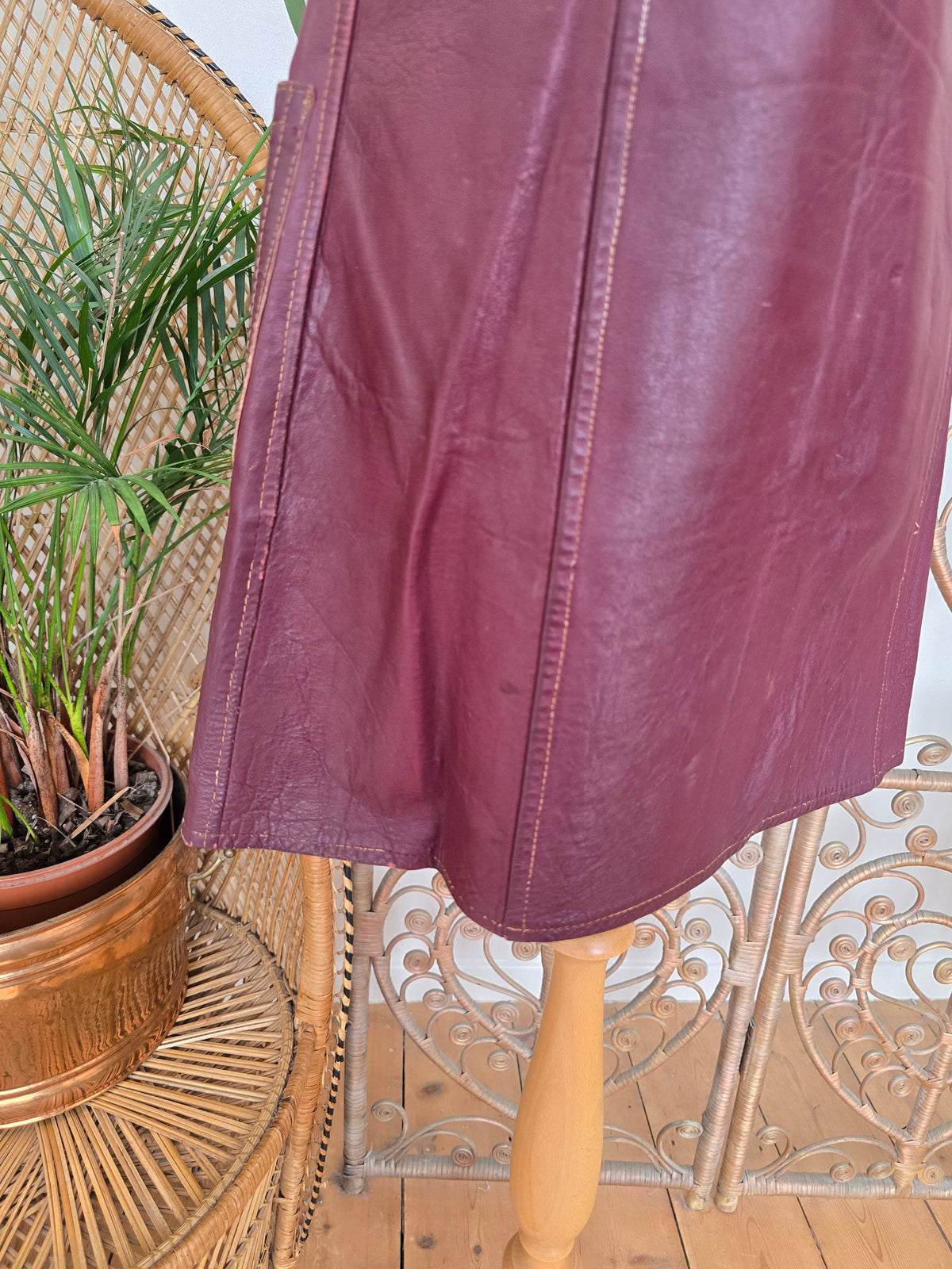 Vintage leather dress