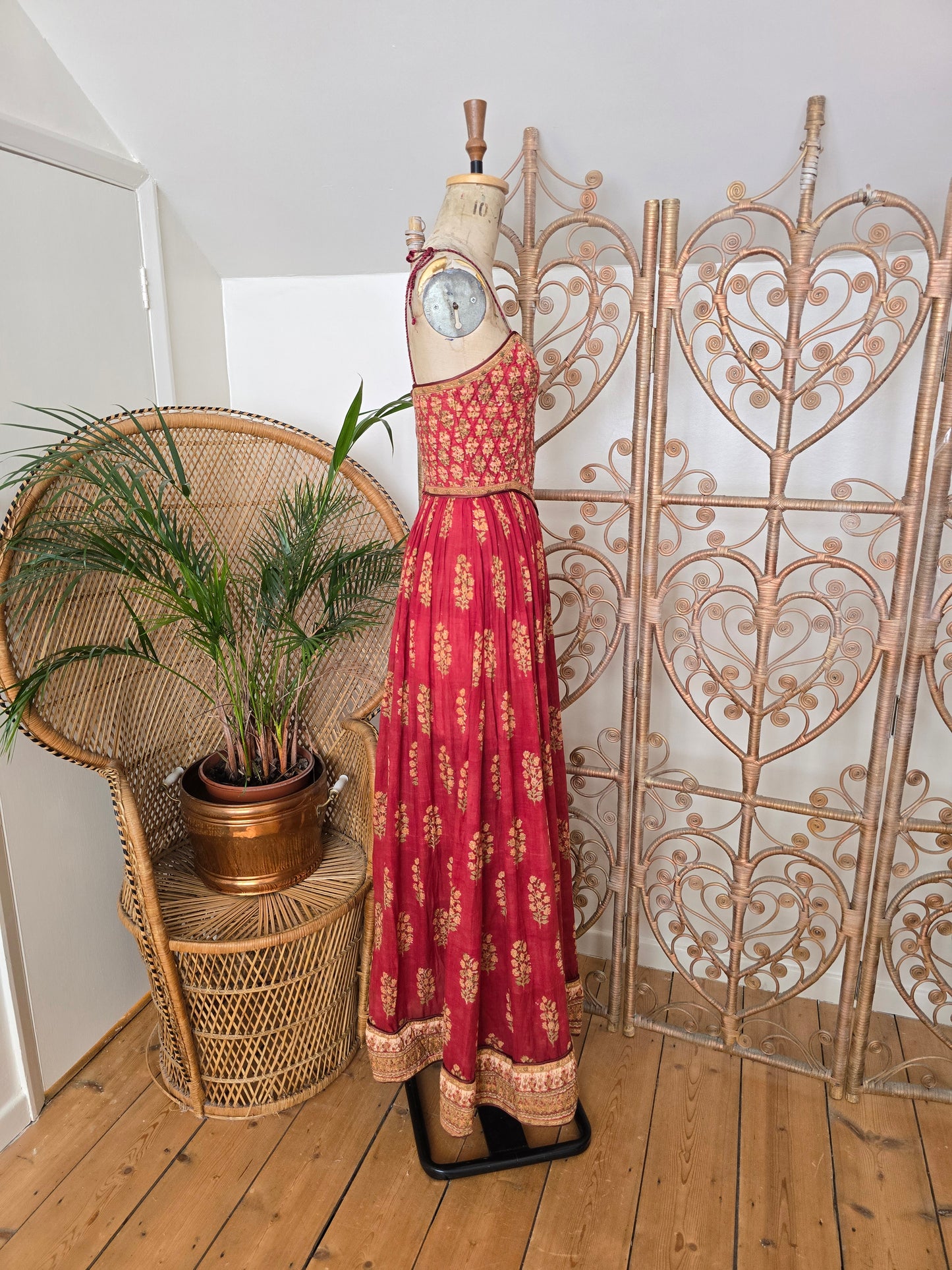 Vintage Anokhi indian 70s maxi dress