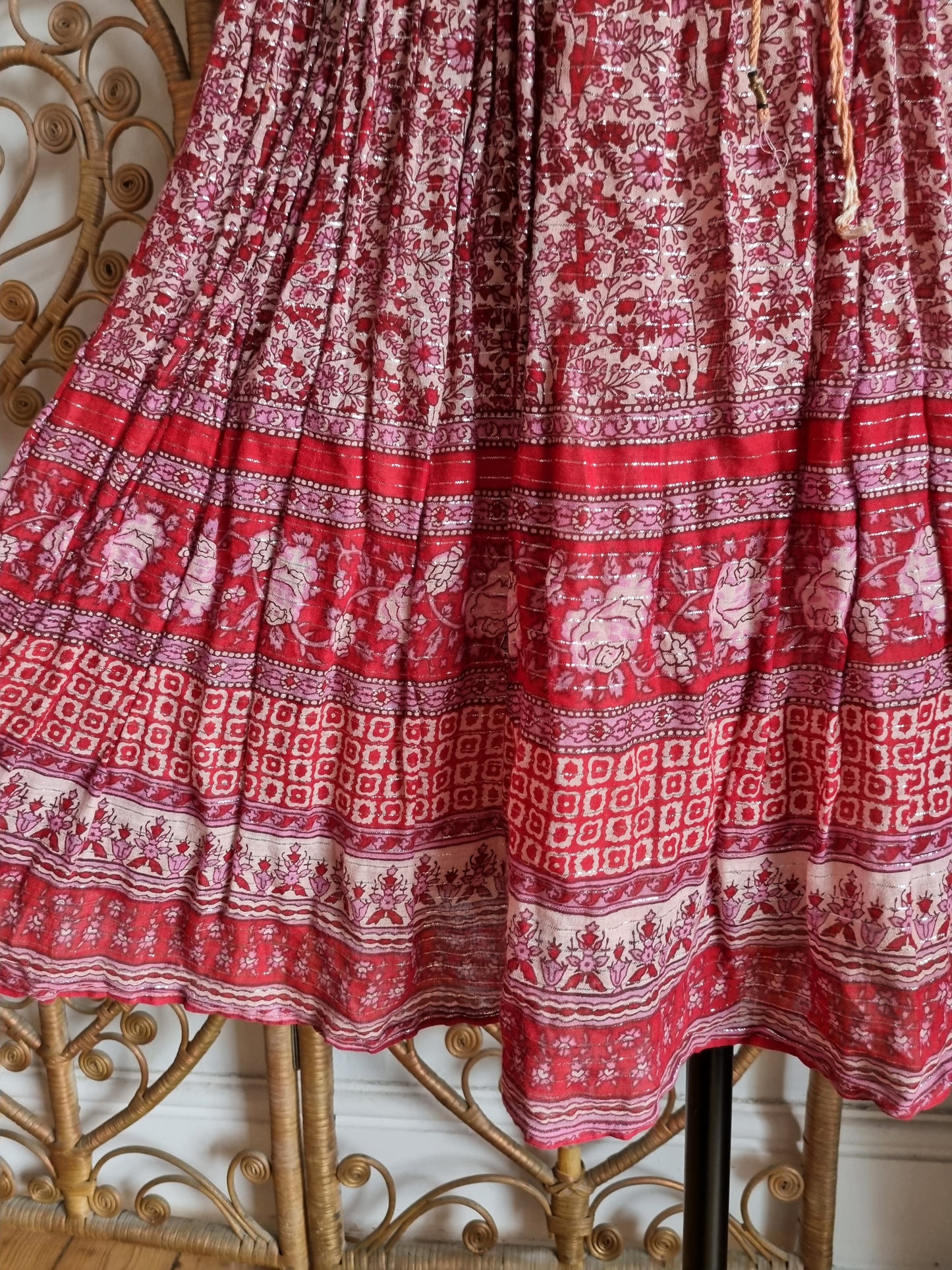 Vintage Indian midi skirt