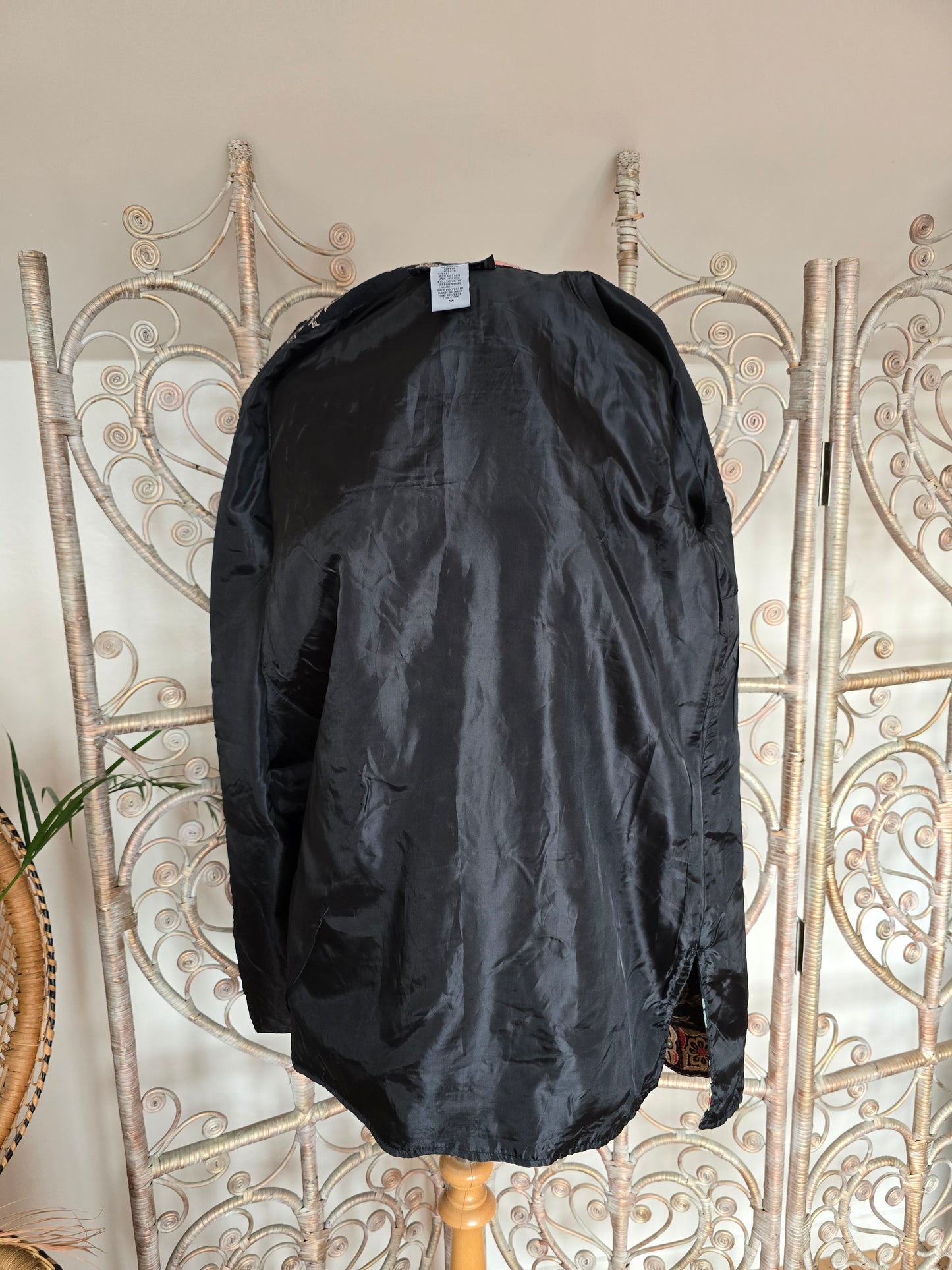 Vintage Indigo Moon beaded jacket