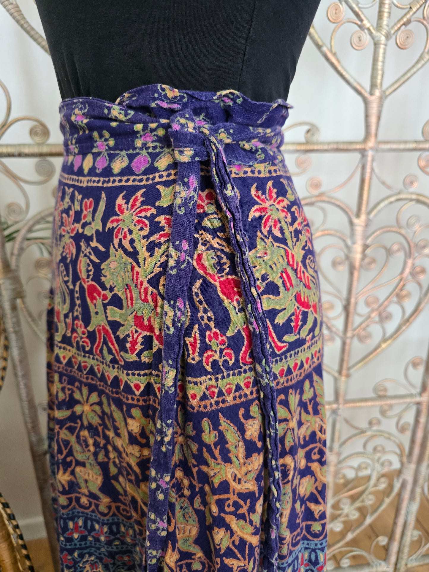Vintage india Imports of Rhode Islands Indian maxi skirt