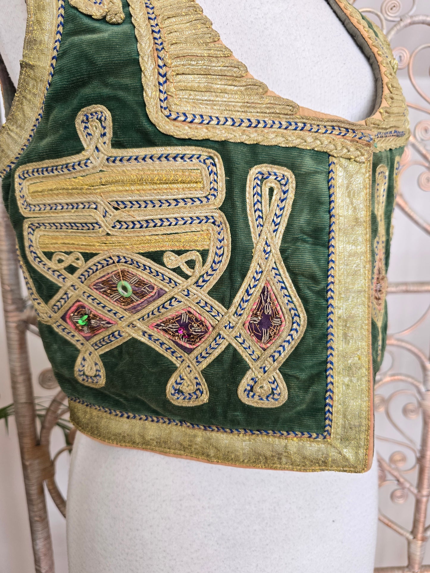 Vintage Antique Turkish velvet waistcoat