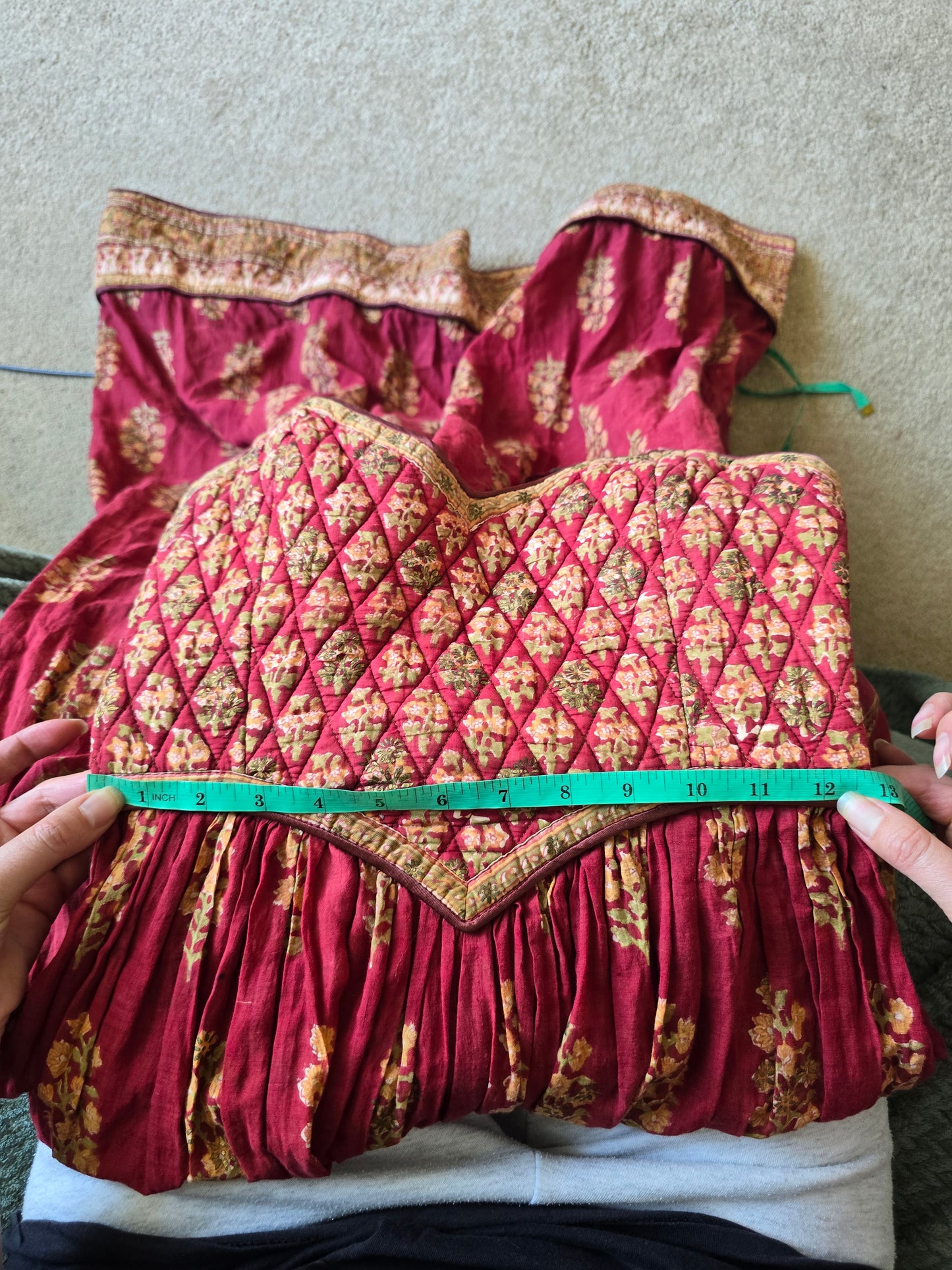 Vintage Anokhi indian 70s maxi dress