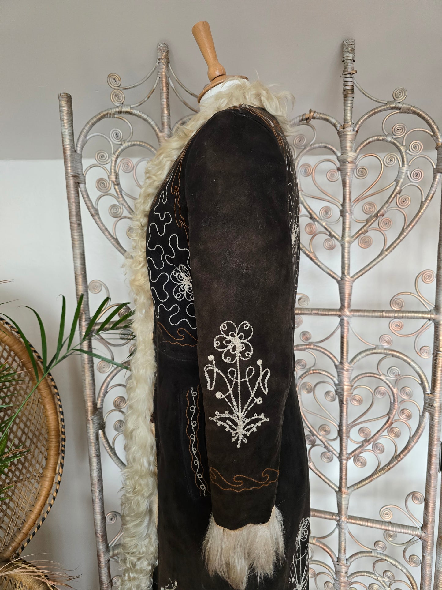 Vintage embroidered Afghan coat