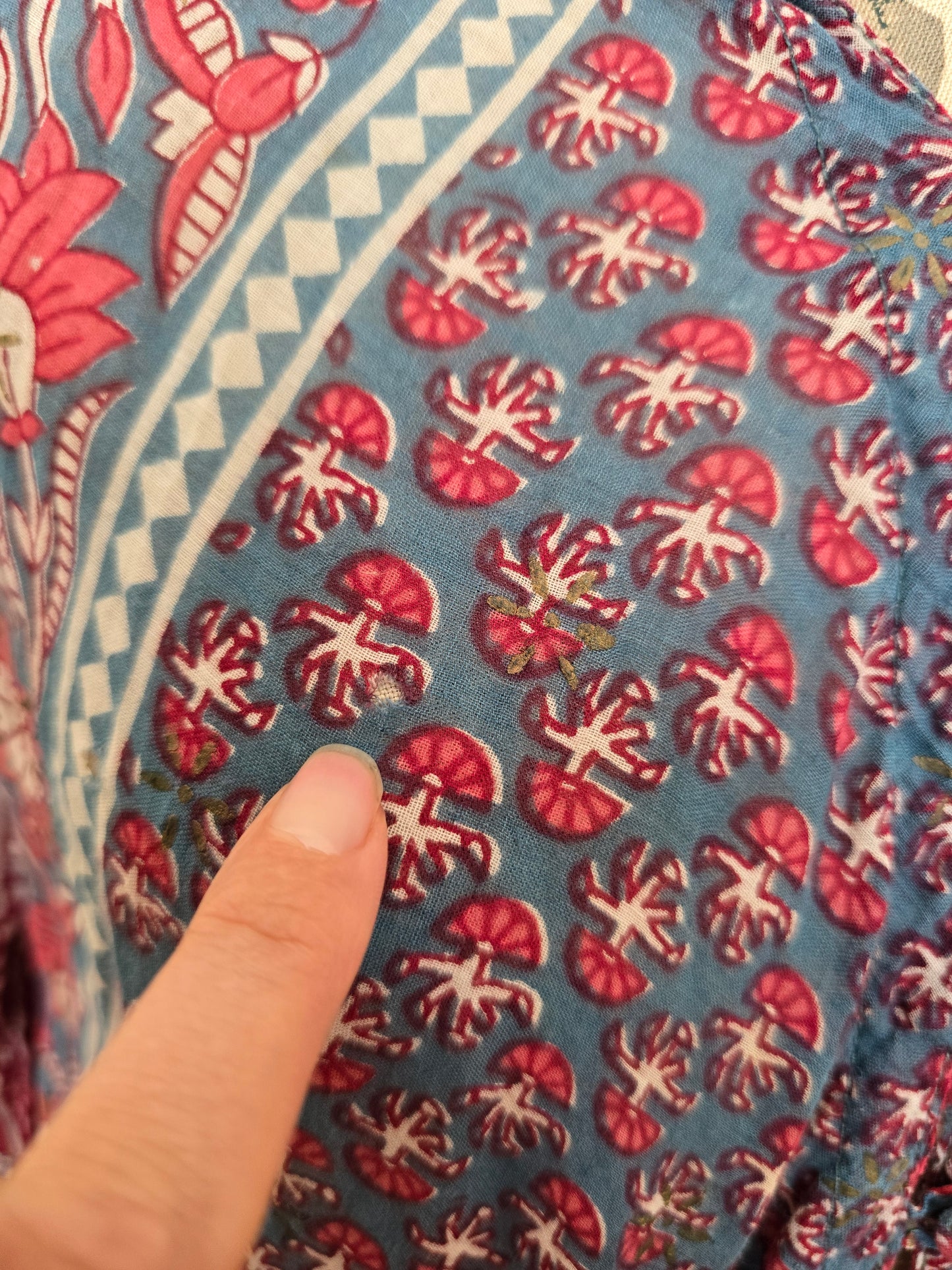 Vintage Adini Indian maxi dress