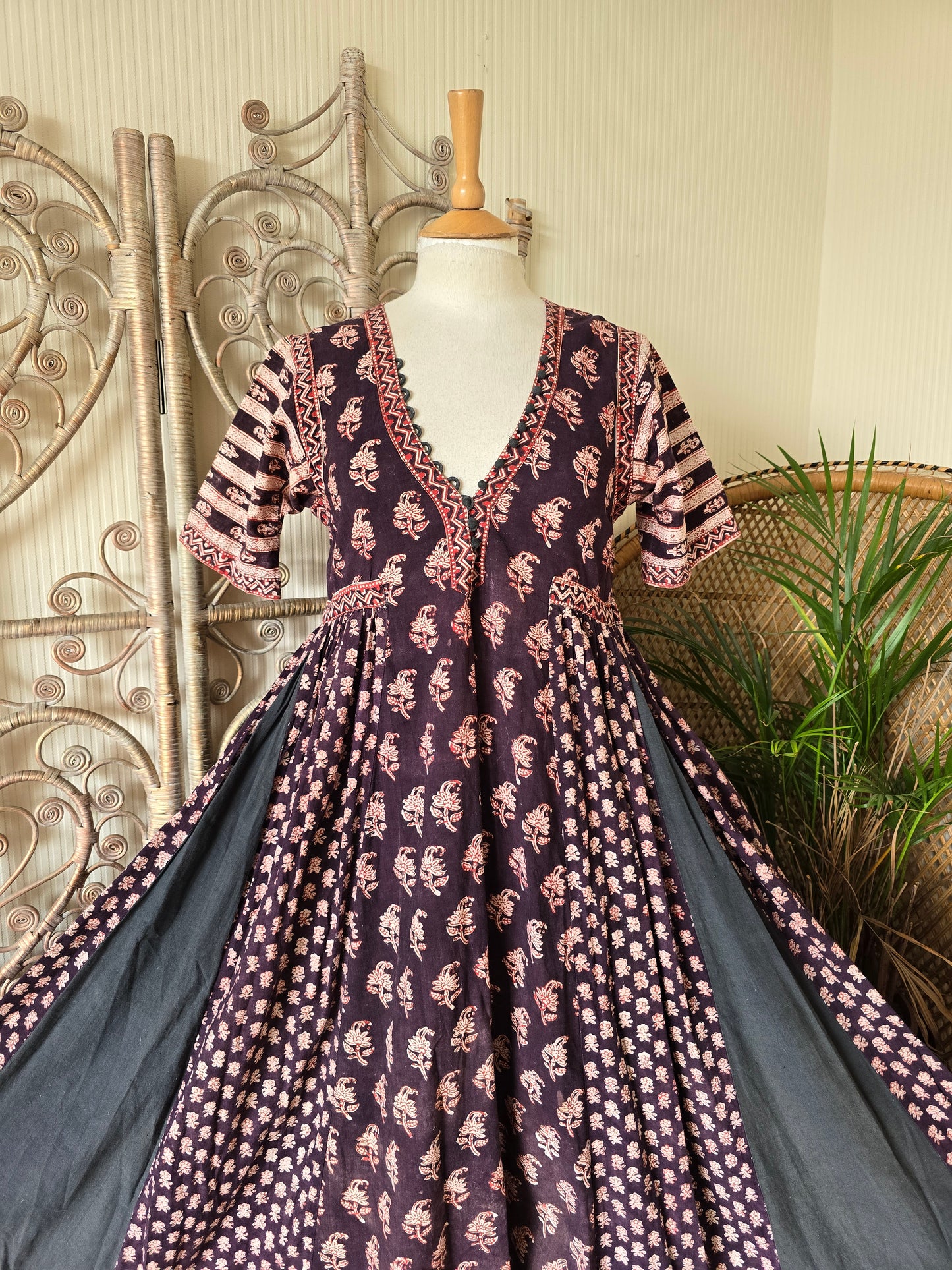 Vintage Anokhi Indian 70s dress