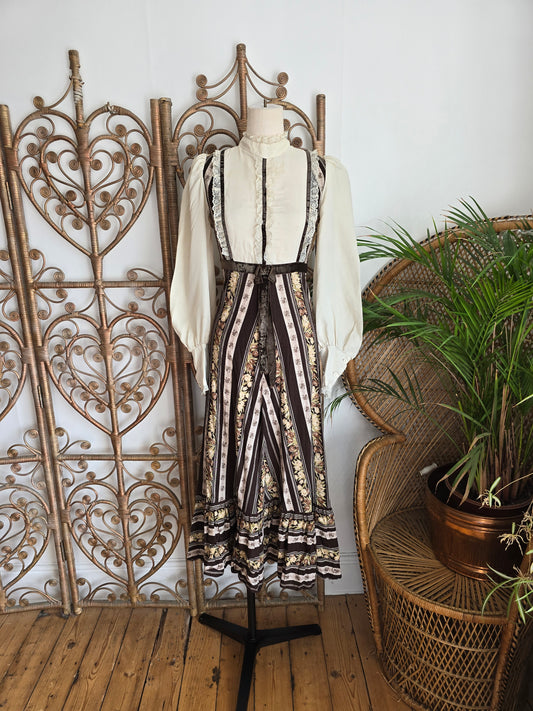 Vintage prairie dress xs