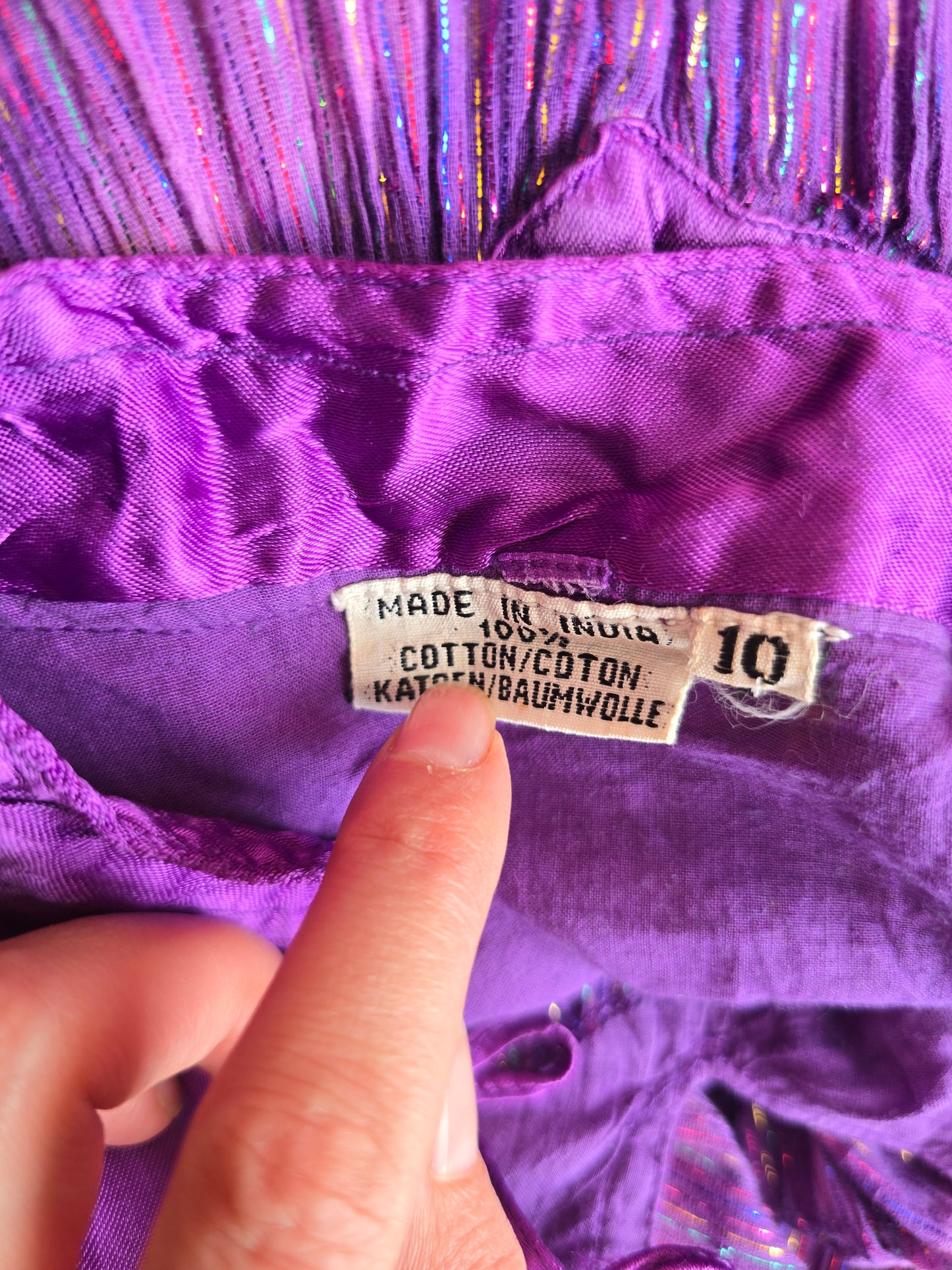 Vintage Indian tie dye dress