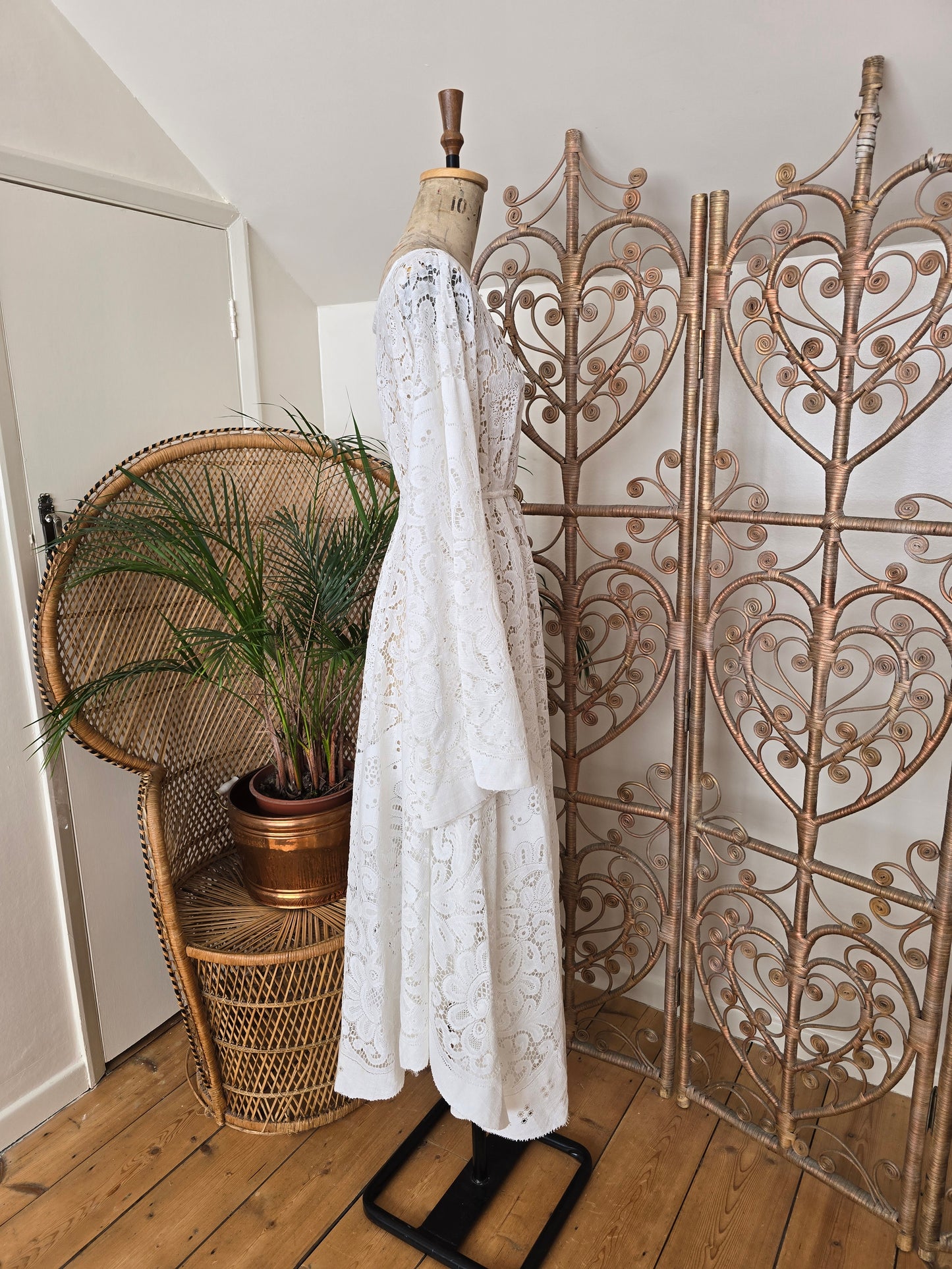 Vintage lace maxi dress