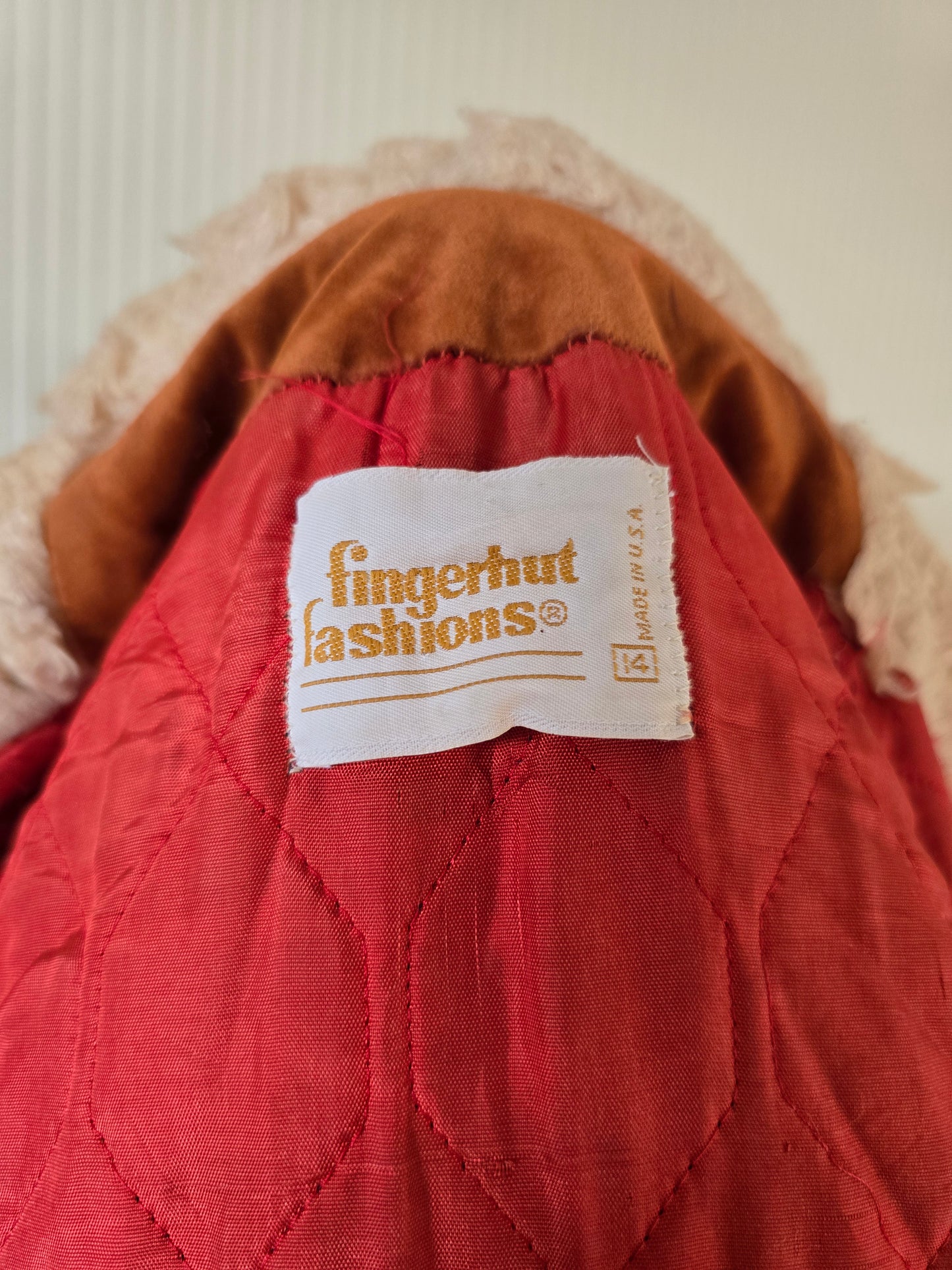 Vintage faux fur/suede velvet coat