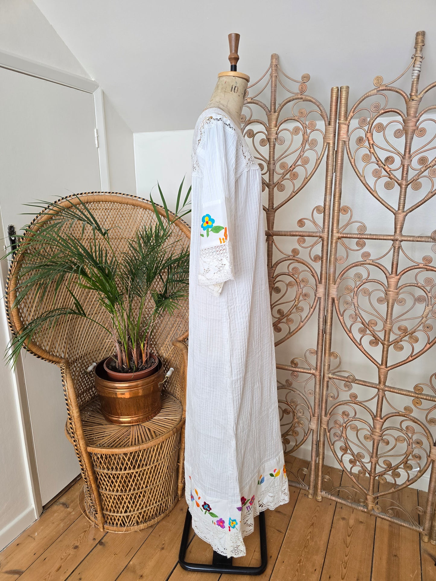 Vintage mexican maxi dress