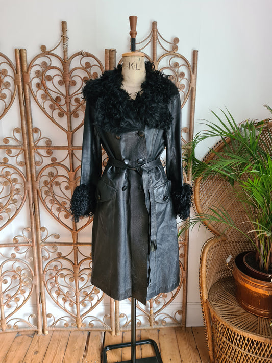 Vintage 70s leather coat