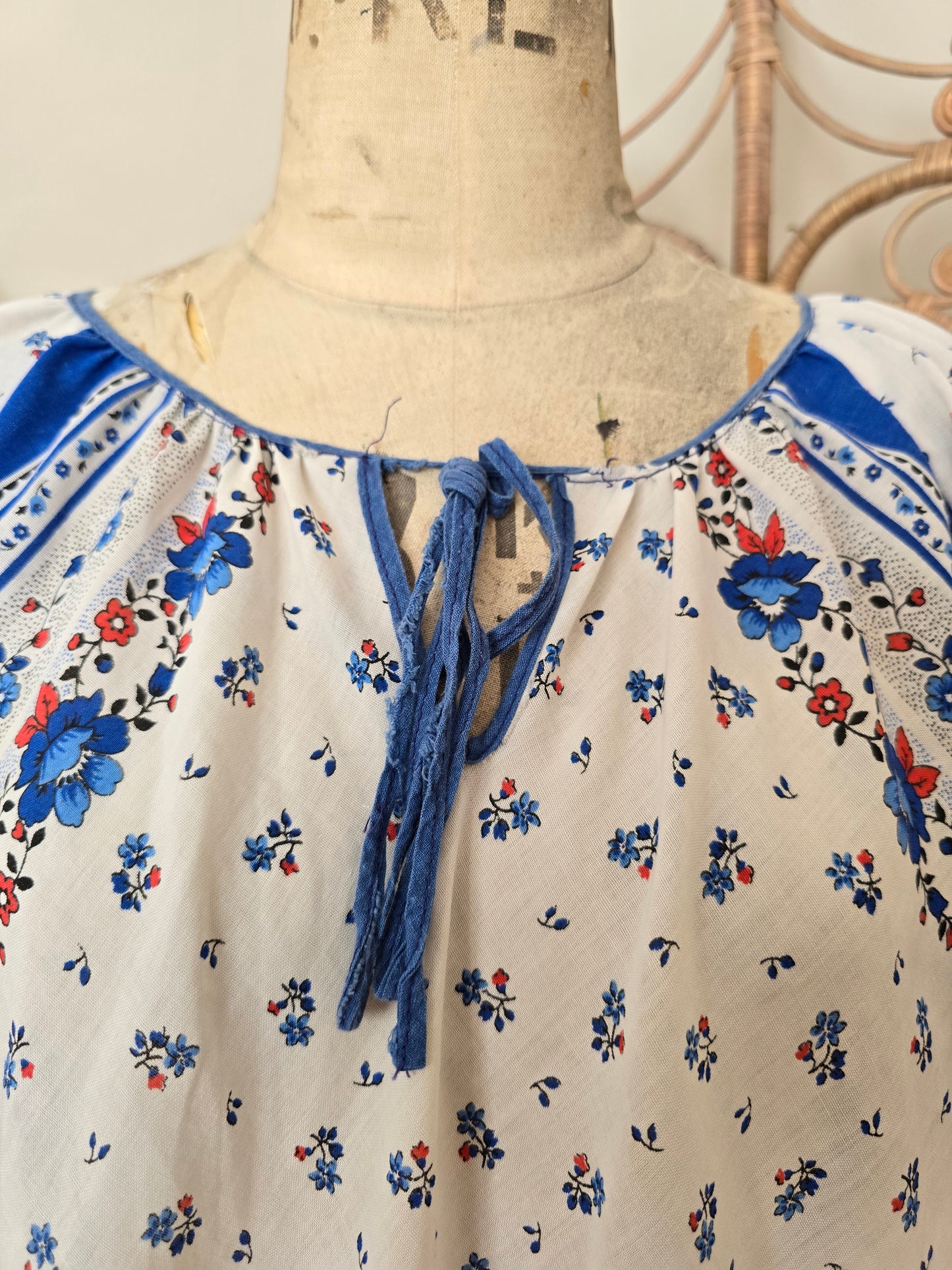 Vintage handkerchief blouse