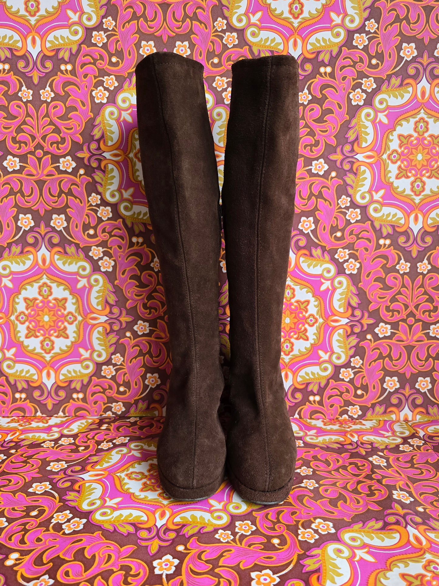 Vintage Sacha suede 70s boots size Uk 3 Eur 36 Us 5