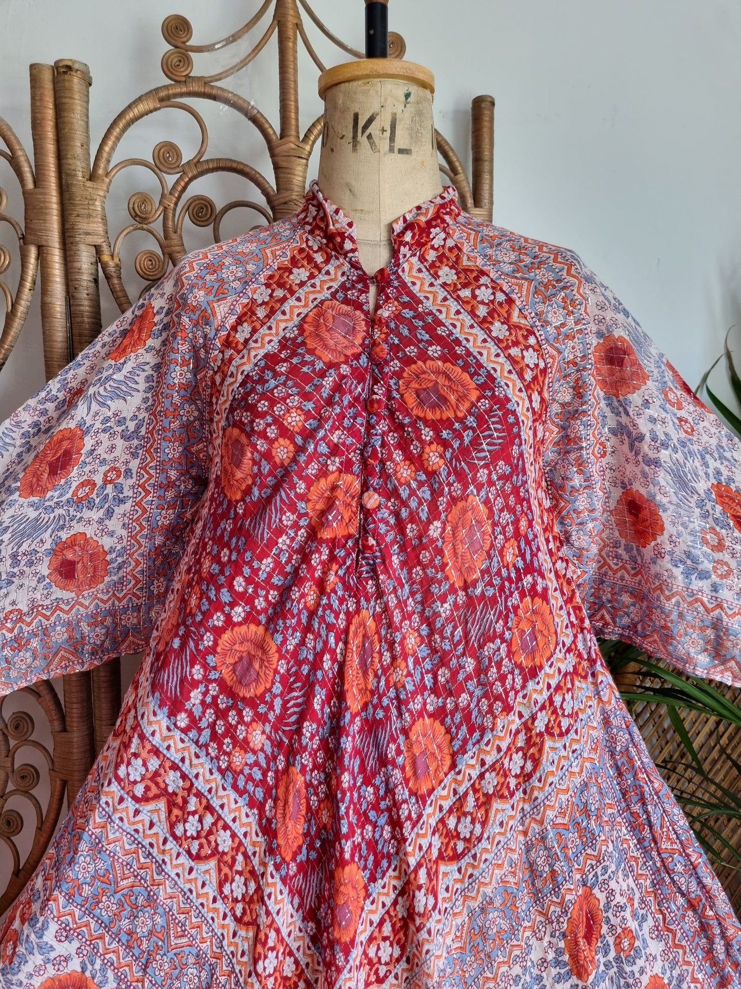 Vintage Adini Indian kaftan dress