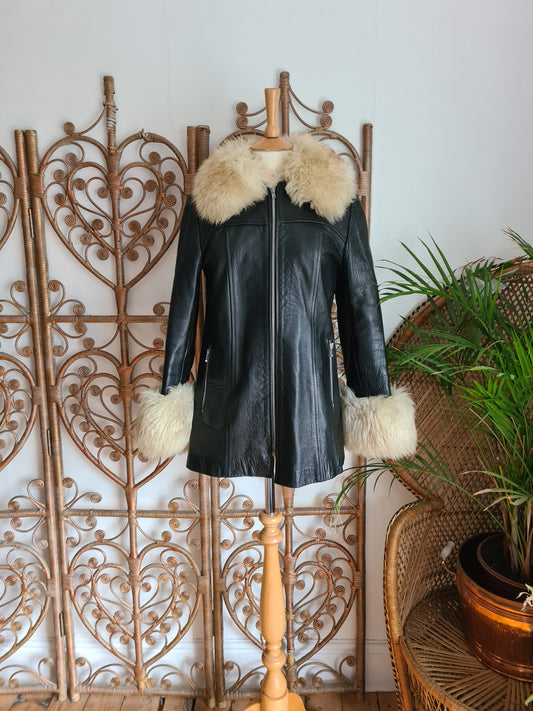 Vintage 70s leather coat