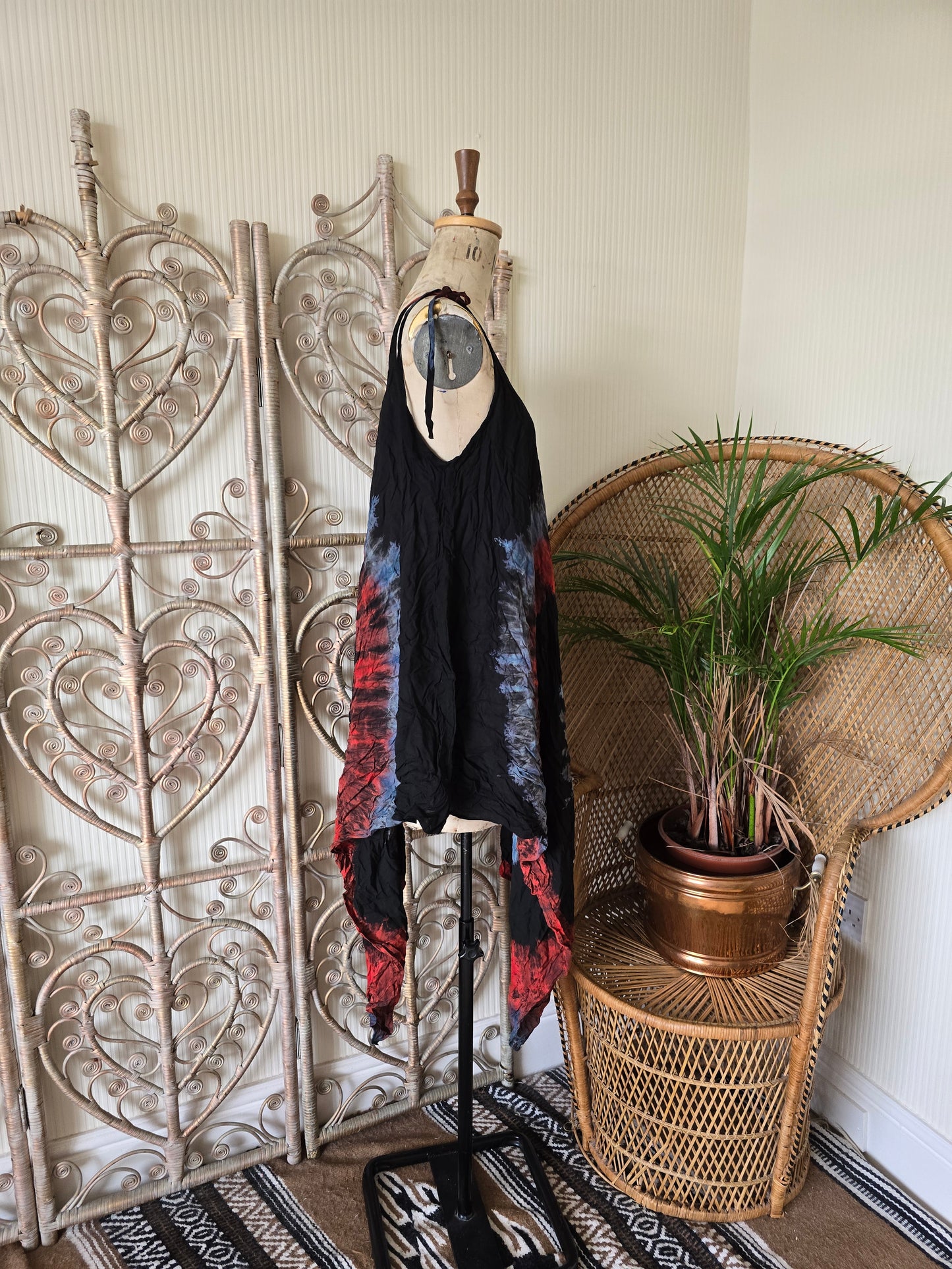 Vintage tie dye sun dress