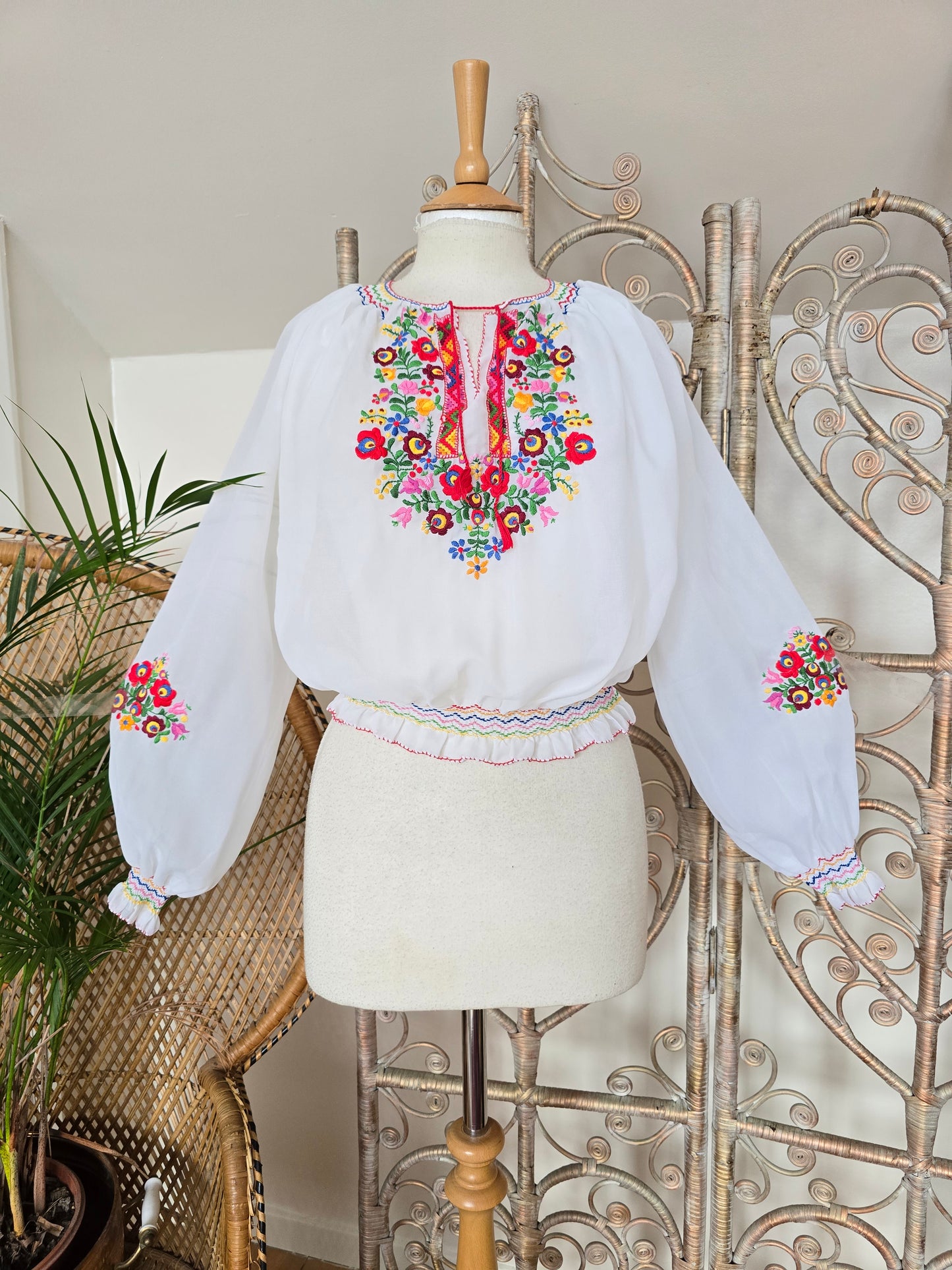 Vintage embroidered blouse