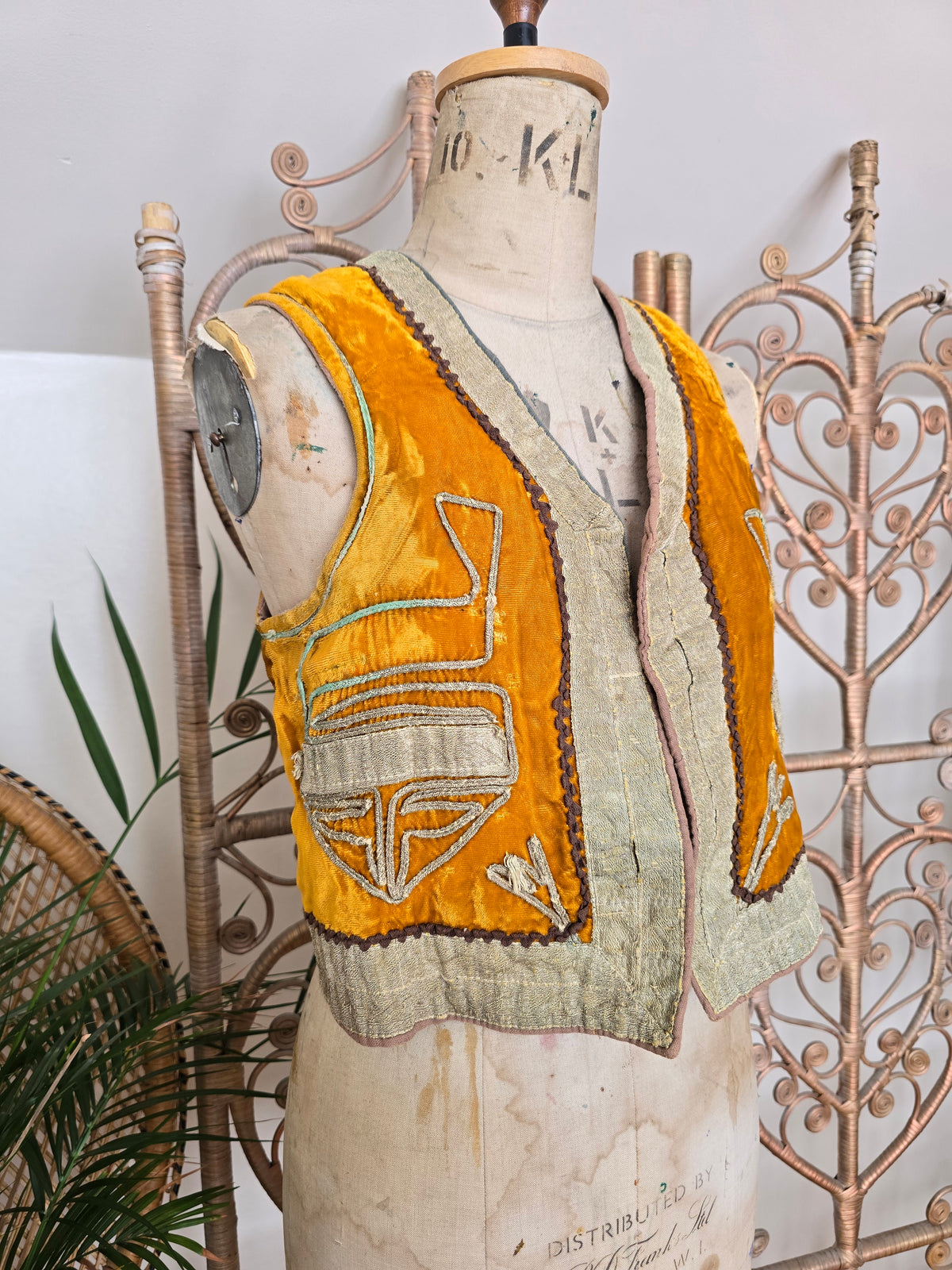 Vintage Antique Turkish velvet waistcoat