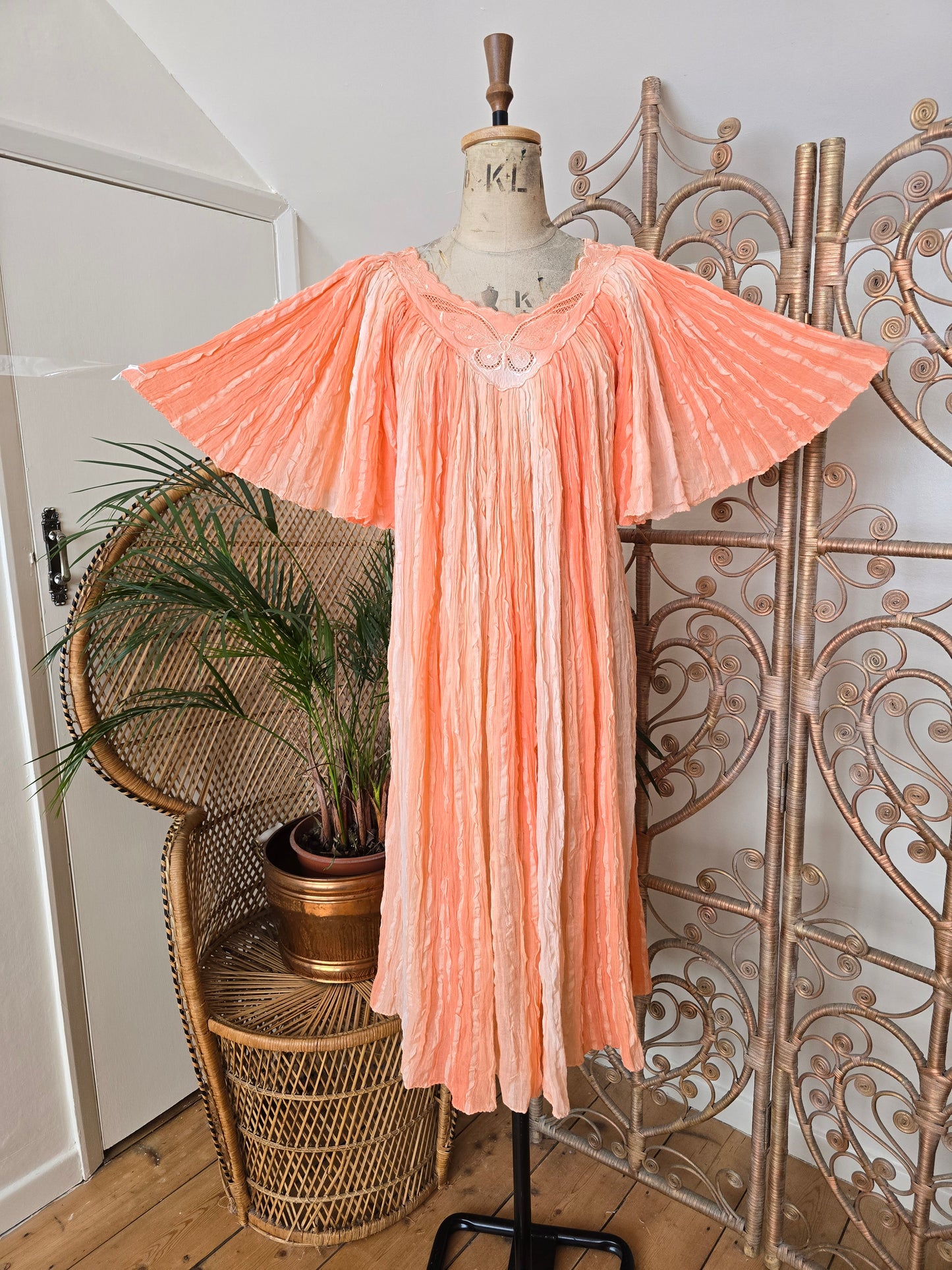 Vintage Max Morgan greek smock dress