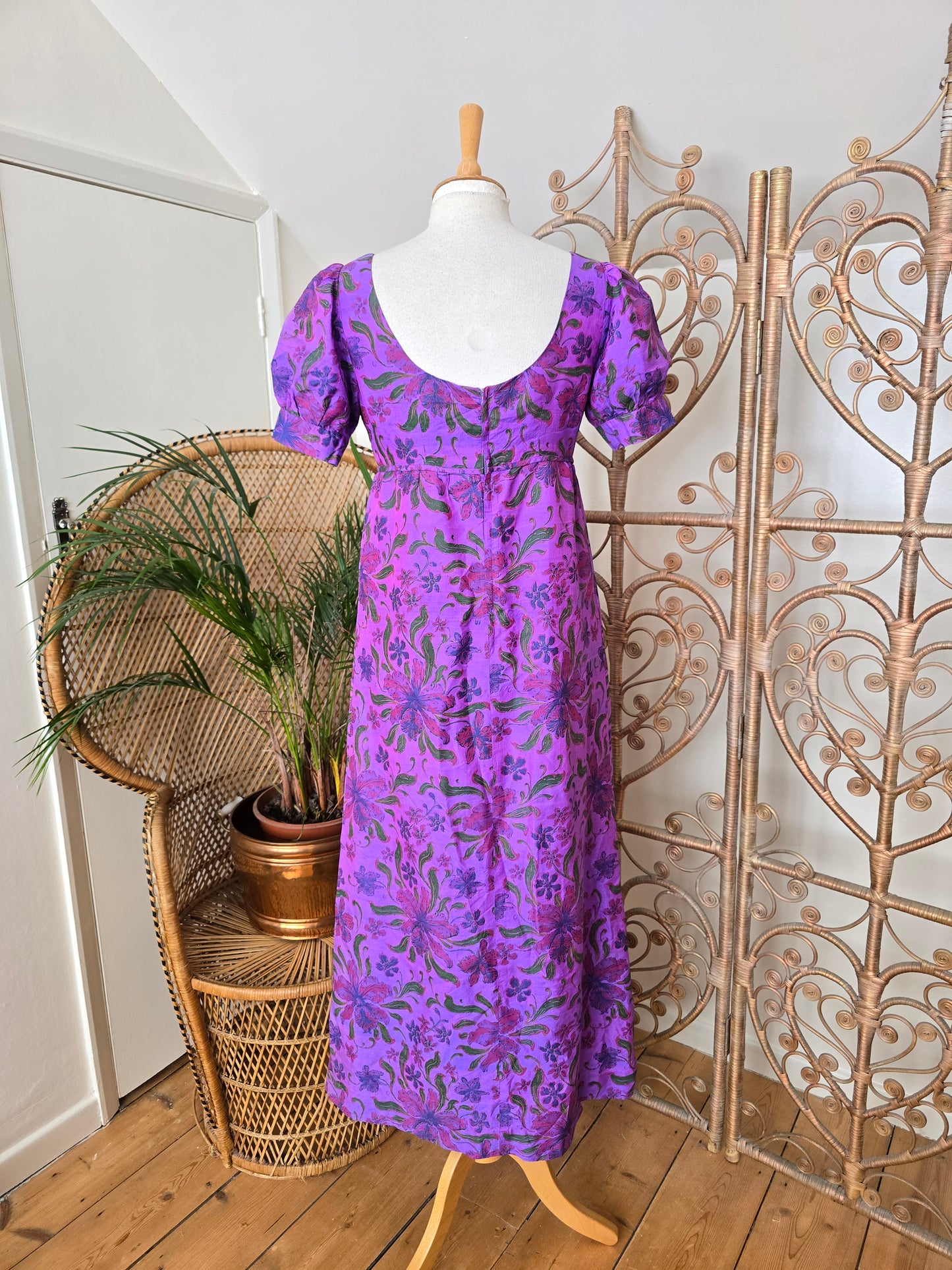 Vintage raw silk dress