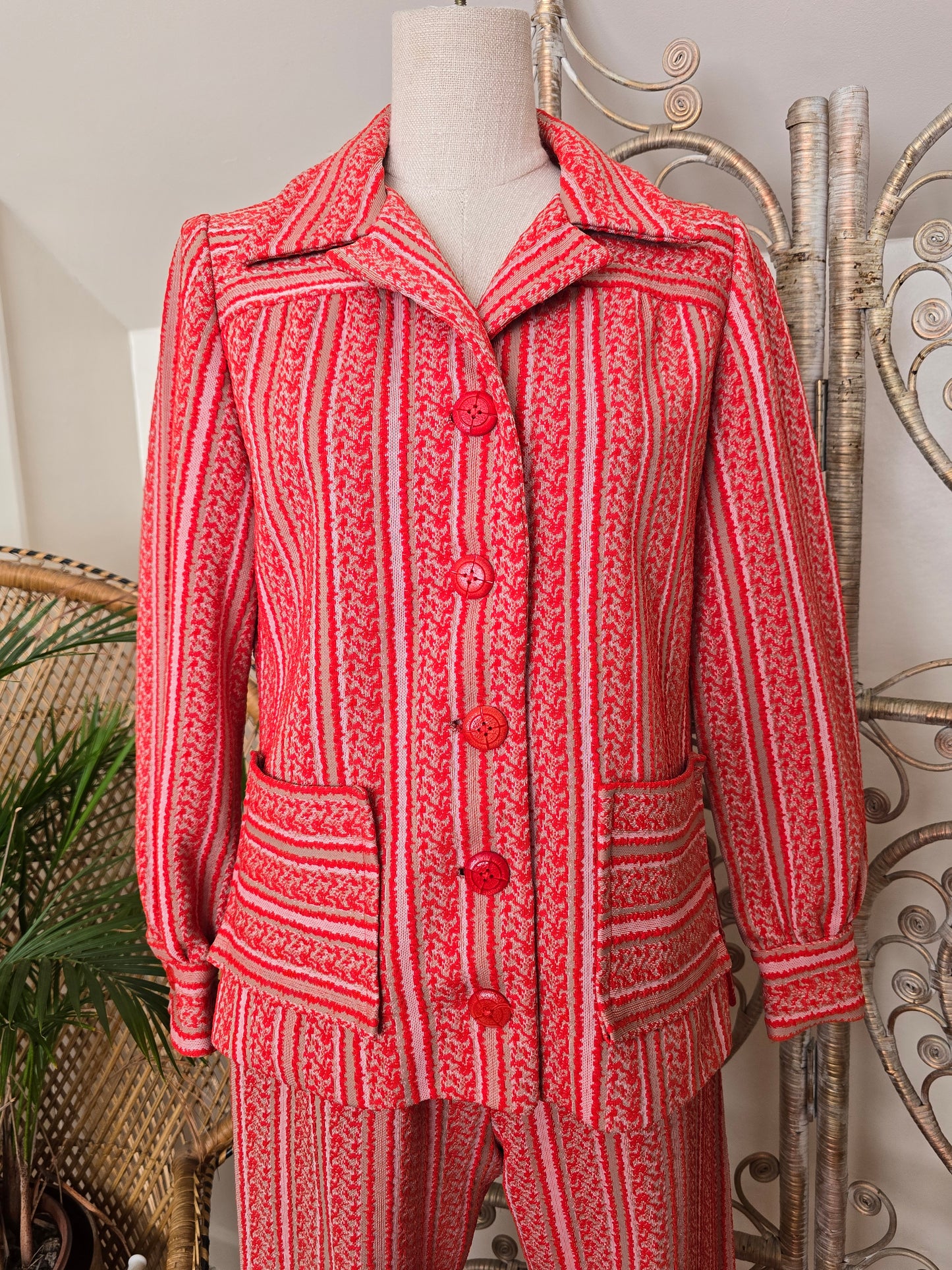 Vintage two piece tunic trousers