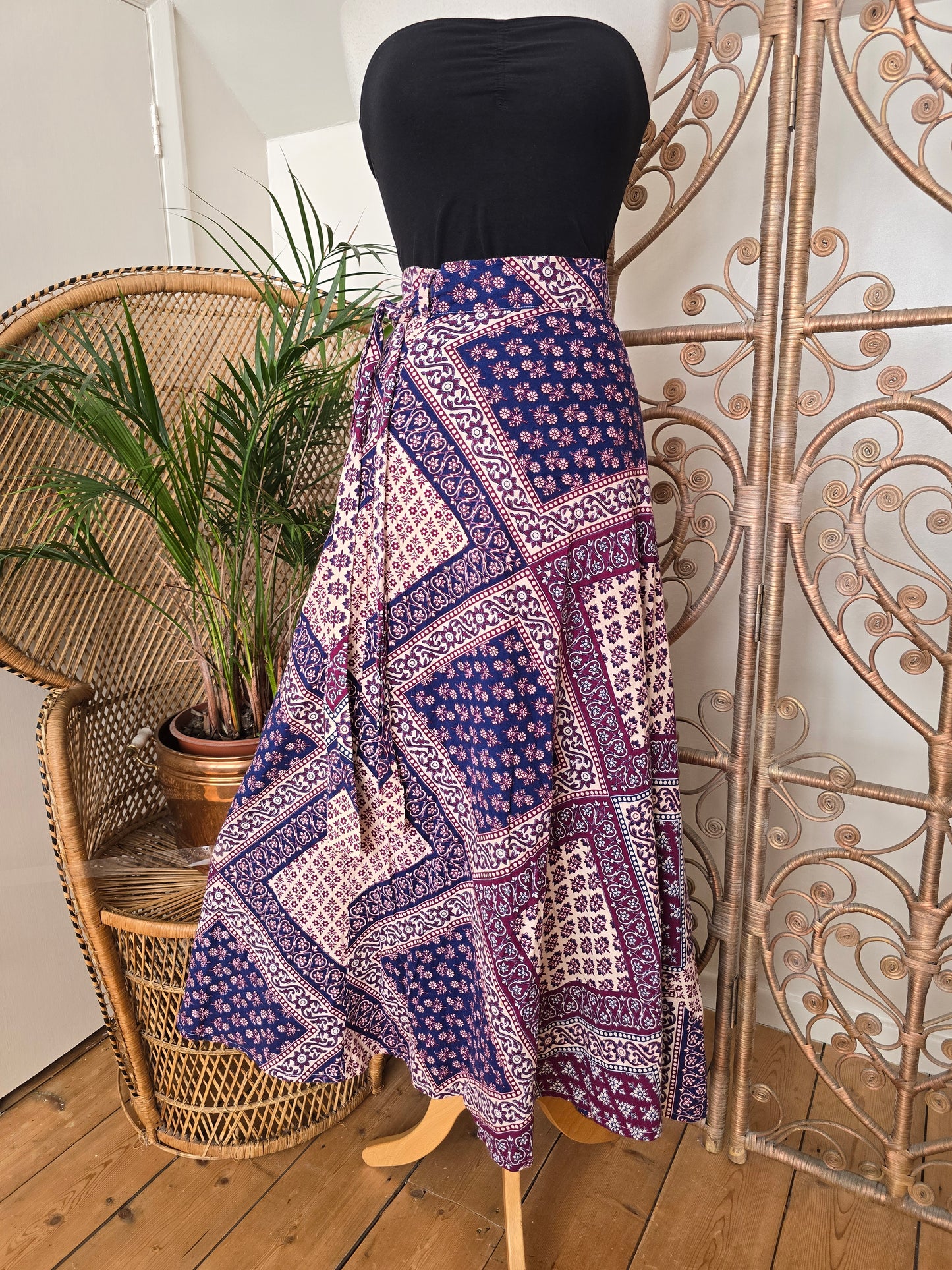 Vintage Indian maxi skirt
