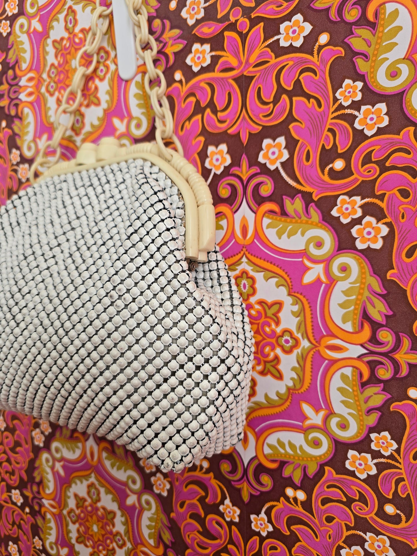 Vintage Oroton chain mail purse bag