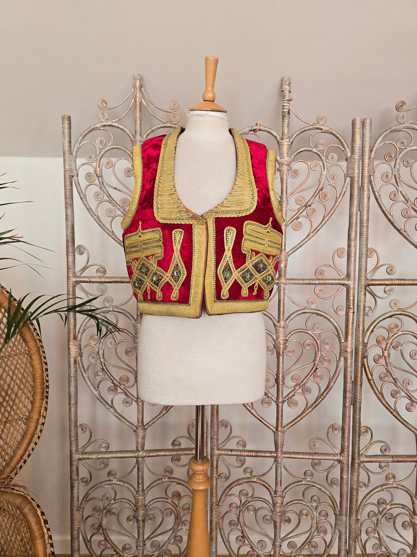 Vintage Turkish velvet waistcoat