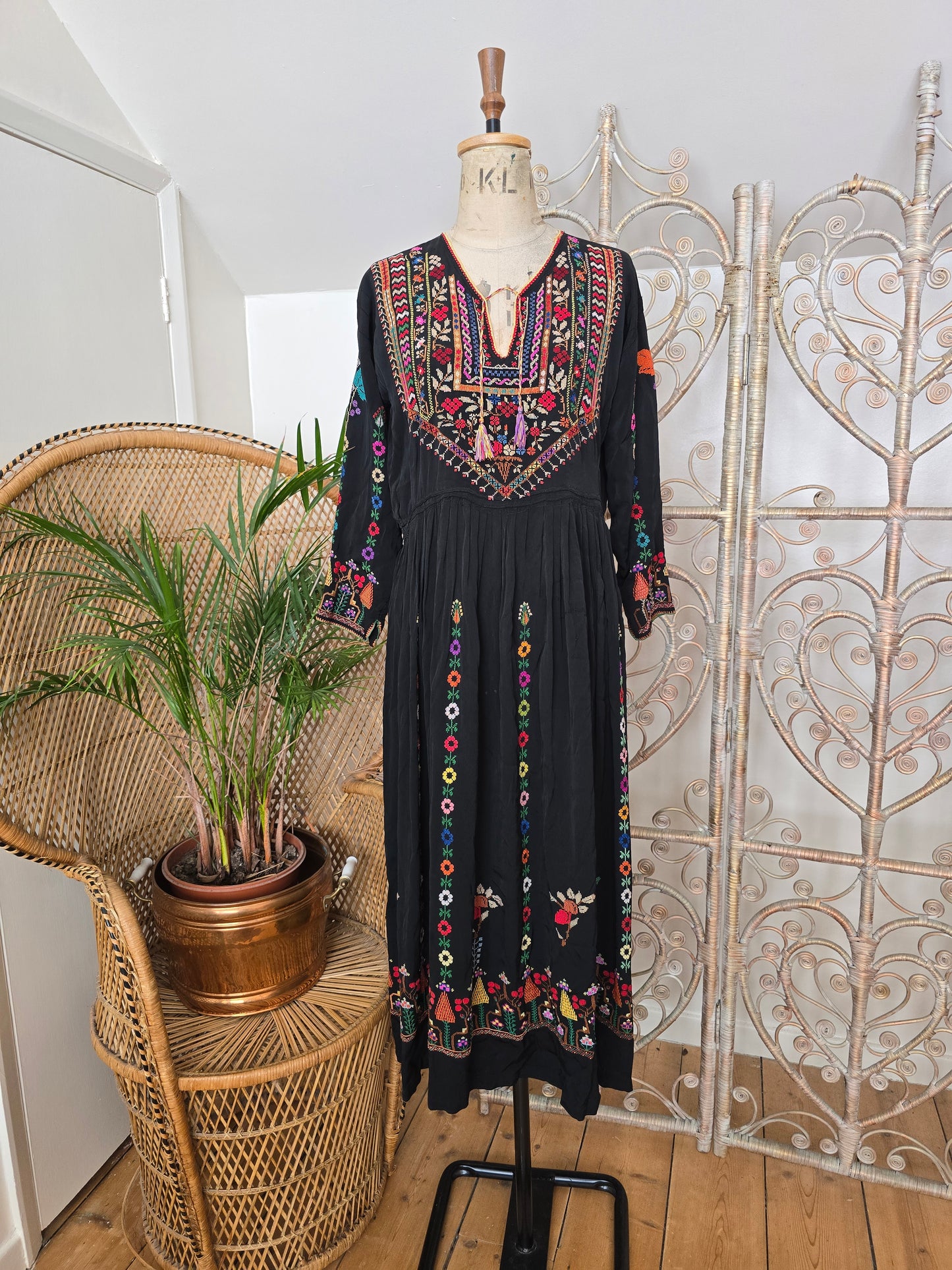 Vintage Syrian embroidered dress