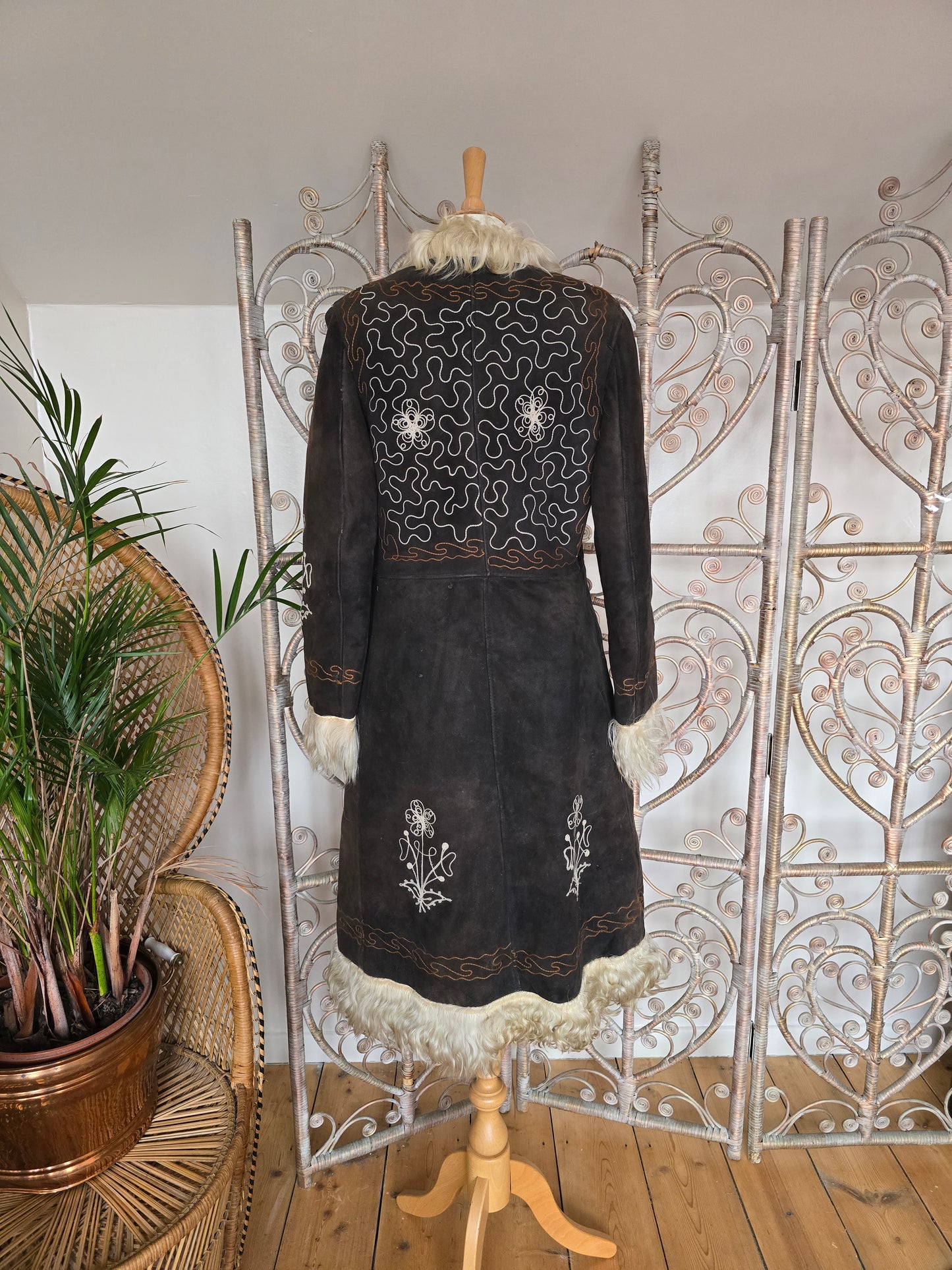Vintage embroidered Afghan coat