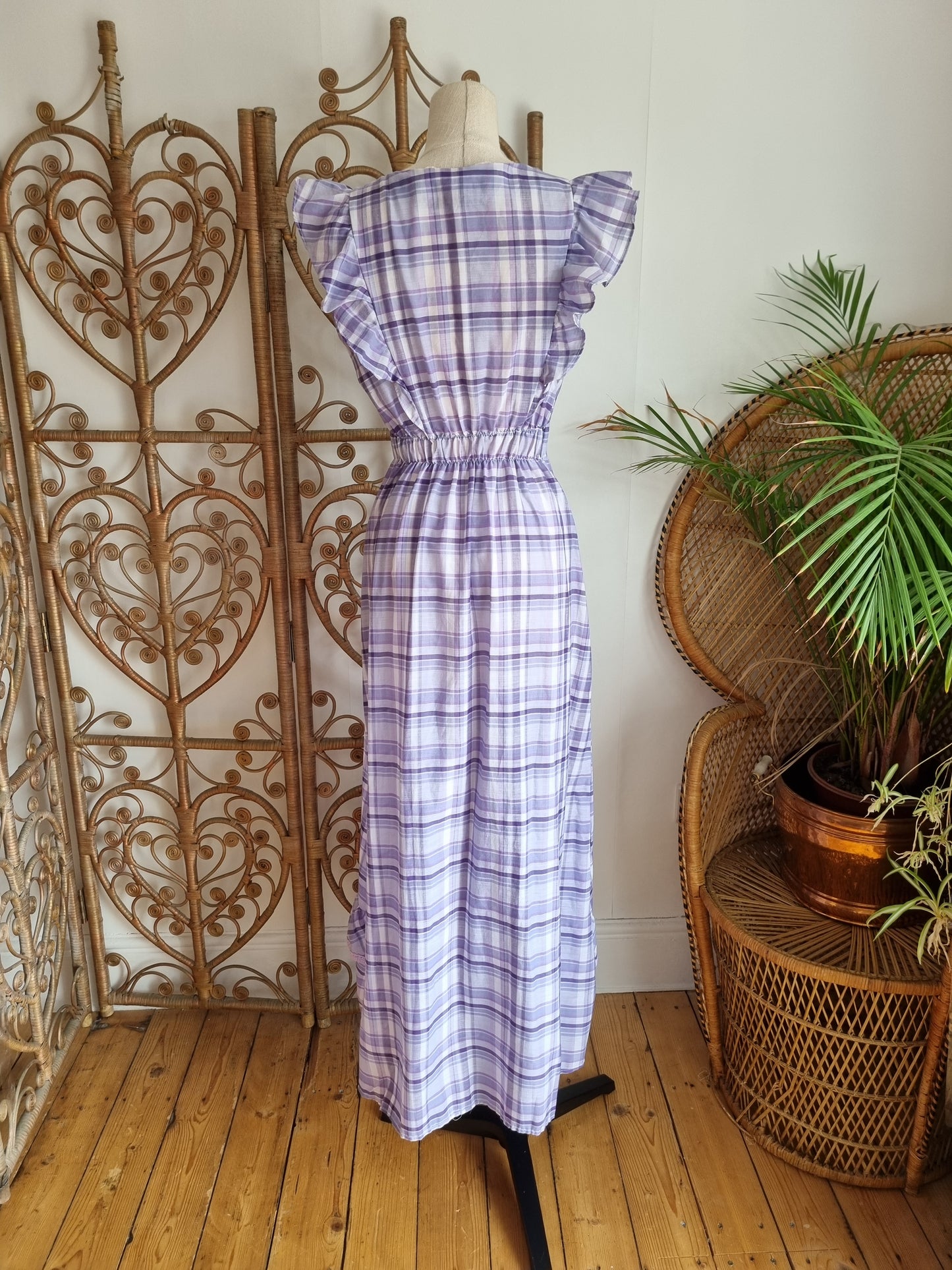 Vintage check prairie dress