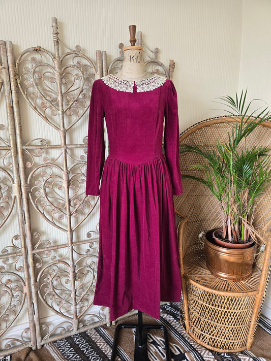 Vintage needlecord Laura Ashley dress