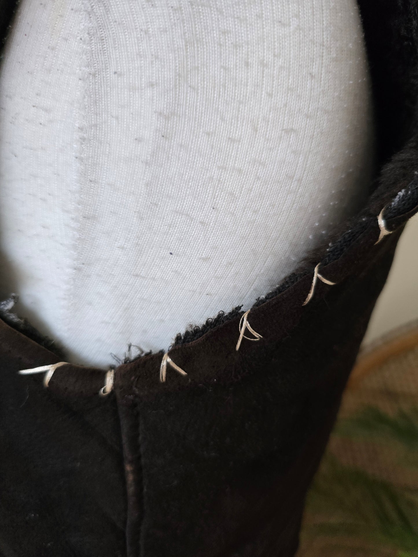 Vintage sheepskin waistcoat