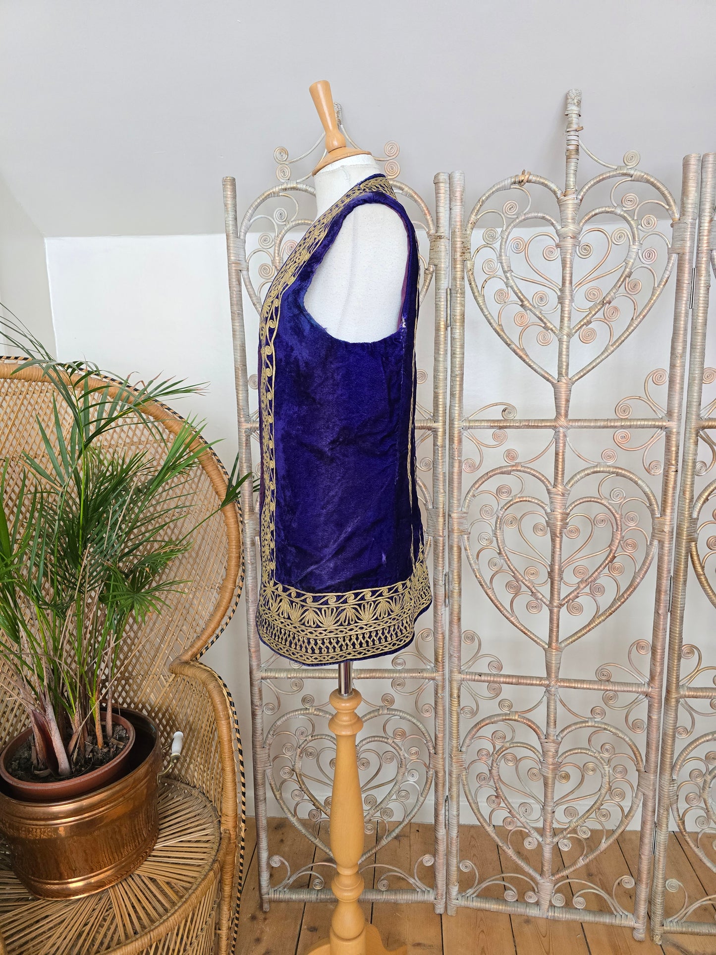 Vintage Antique velvet waistcoat