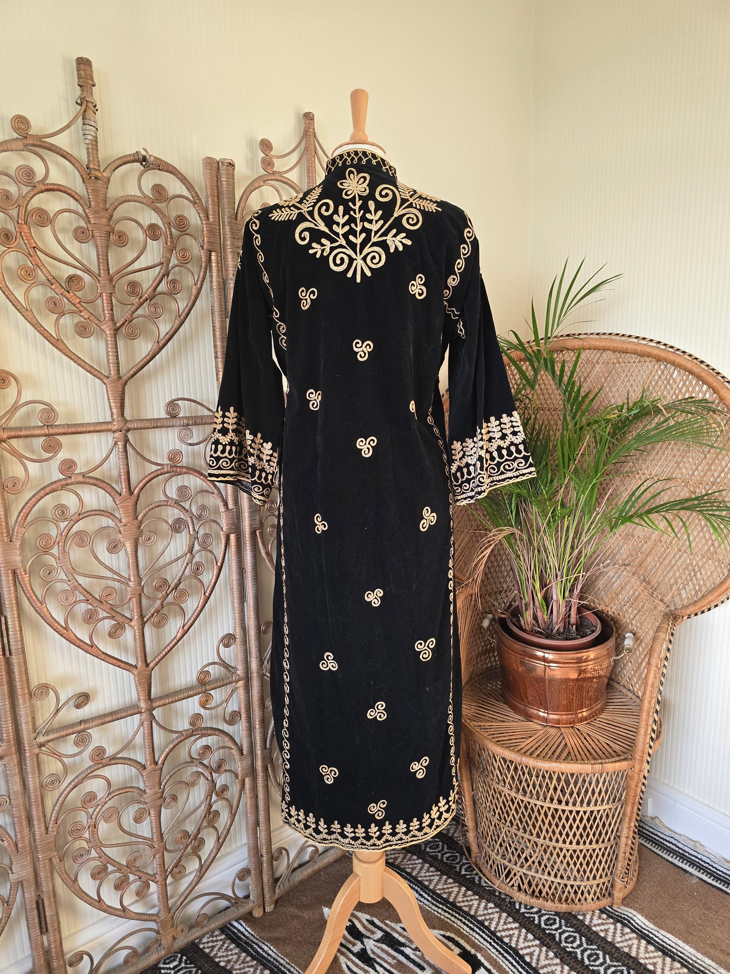 Vintage black velvet jacket