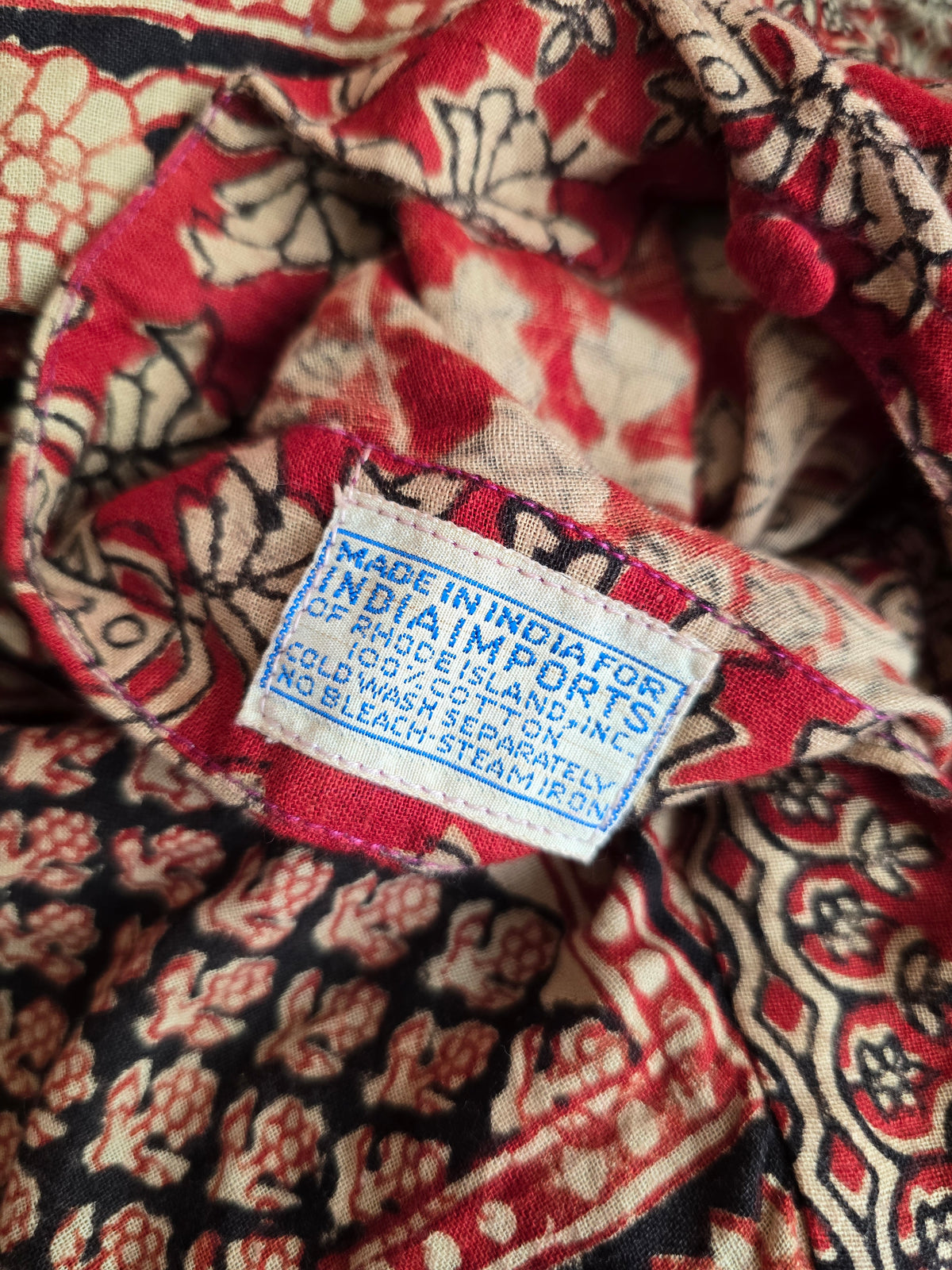 Vintage India Imports of Rhode Island 70s maxi dress