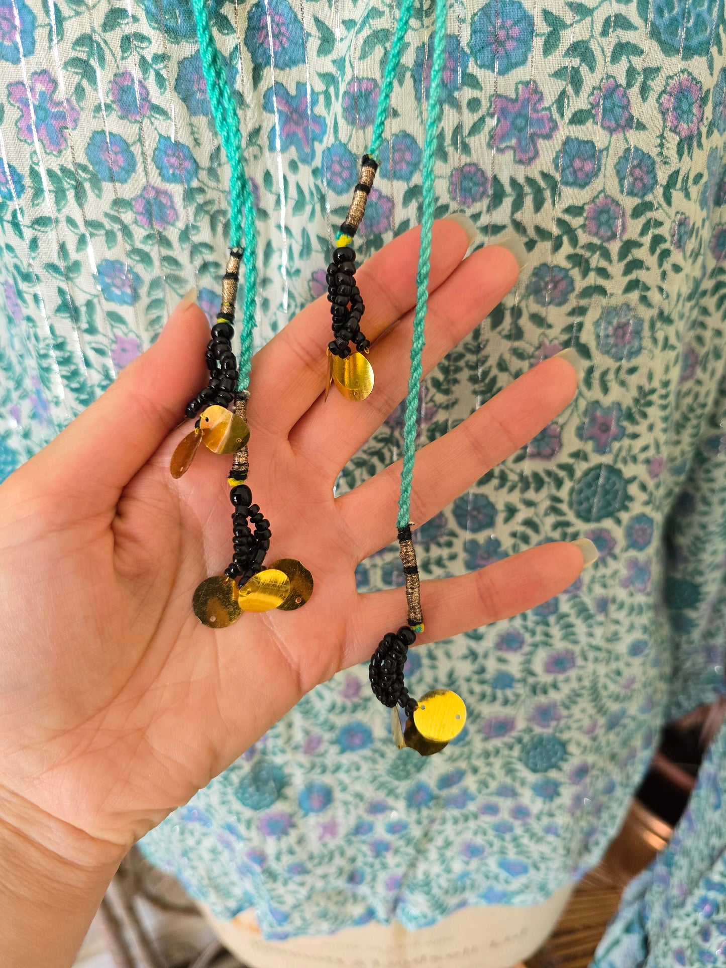 Vintage Indian cotton skirt blouse waistcoat